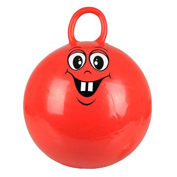 Rotes Hüpfballe Ball-Lächeln