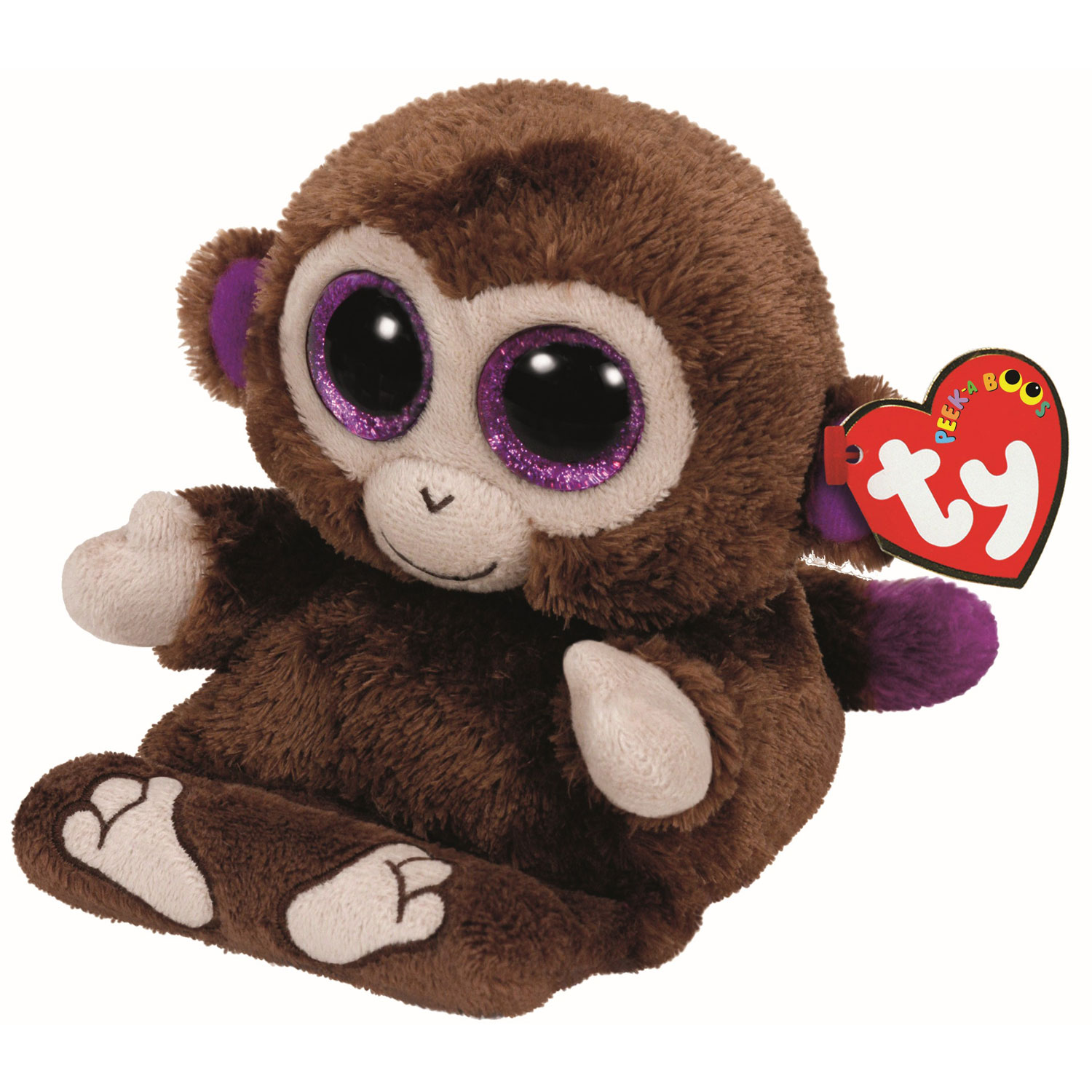zonnebloem pond Controle Ty Peek-a-Boo Monkey phone holder-Chimps, 15 cm | Thimble Toys