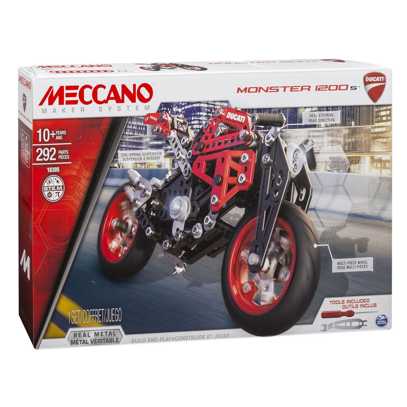 Juego de construcción Meccano Elite Motorcycle Ducati 292 piezas – Shopavia