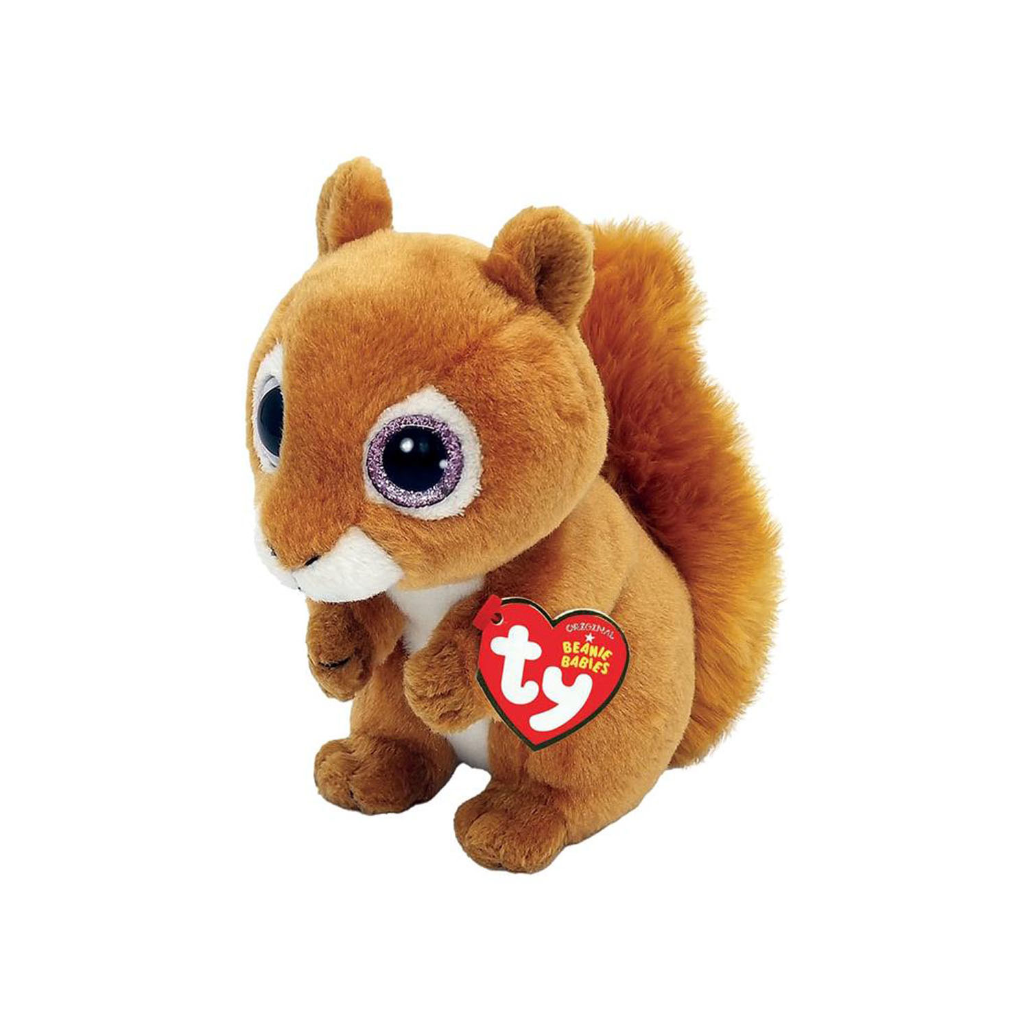 Behandeling Trein voor Ty Beanie Babies Squirrel, 15cm | Thimble Toys