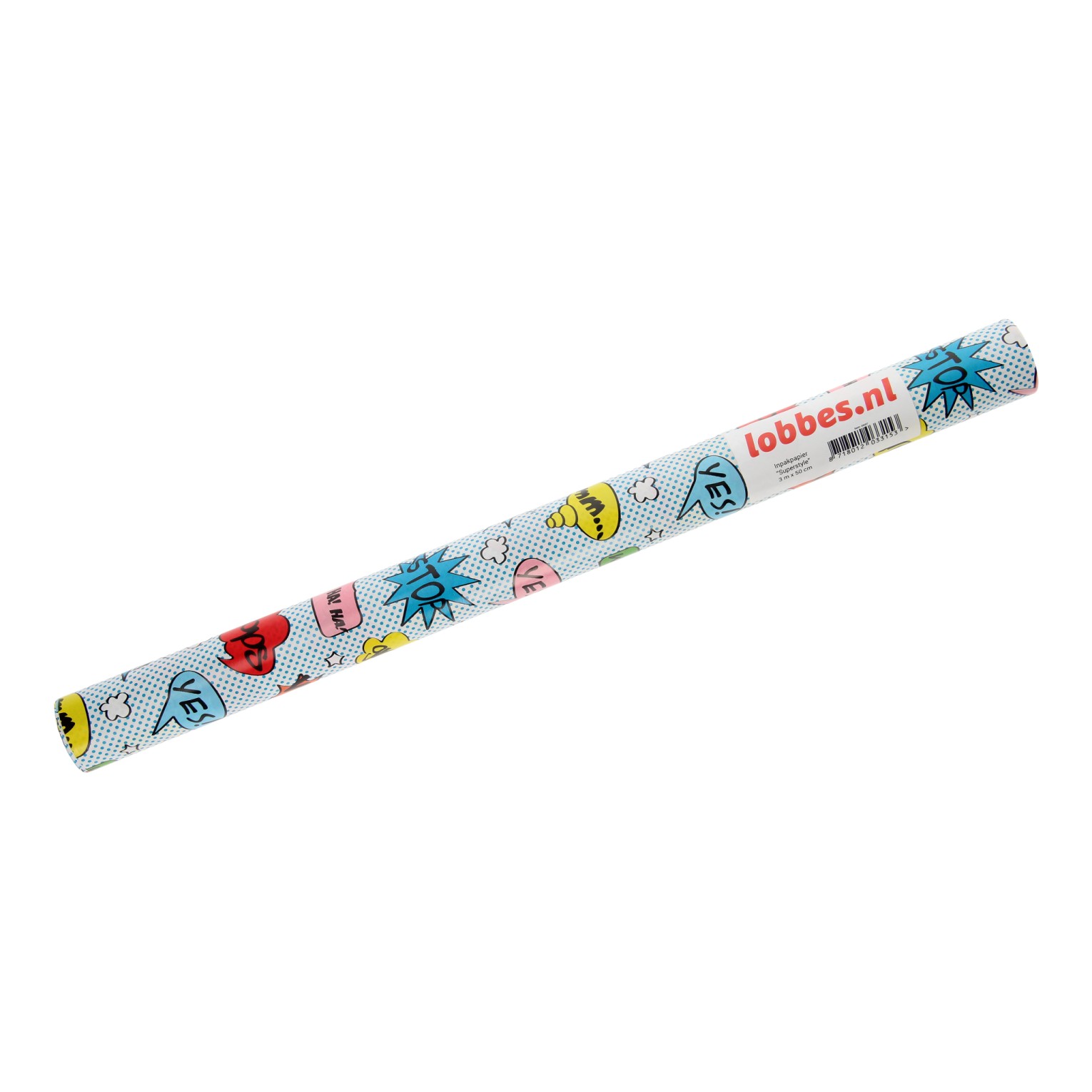 Wrapping paper Comic clouds, 3 mtr. | Thimble Toys