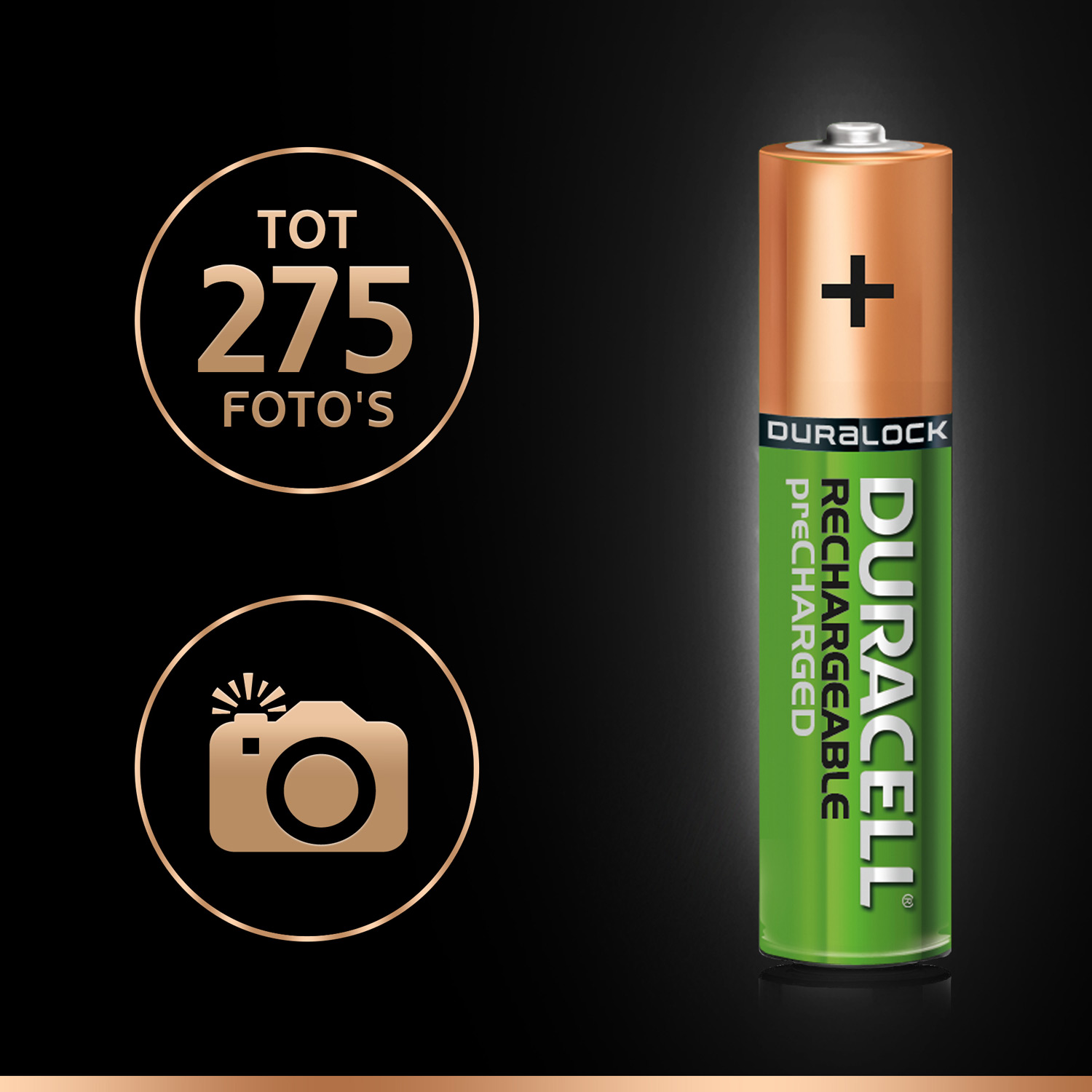 2 Piles rechargeable Duracell HR03 AAA - PILES/Piles Rechargeable 