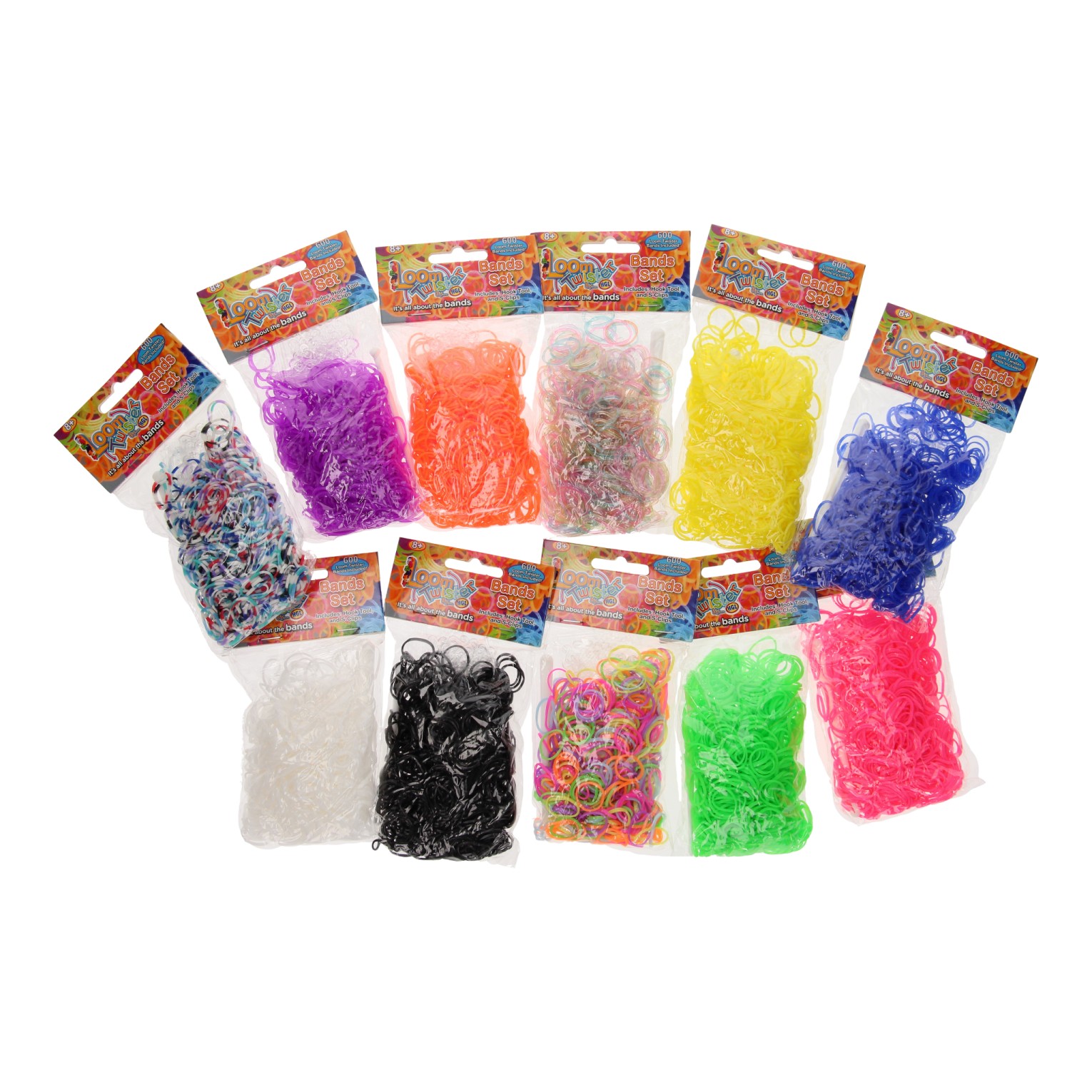 Twister Straps + Crochet Hook, 600pcs | Thimble Toys