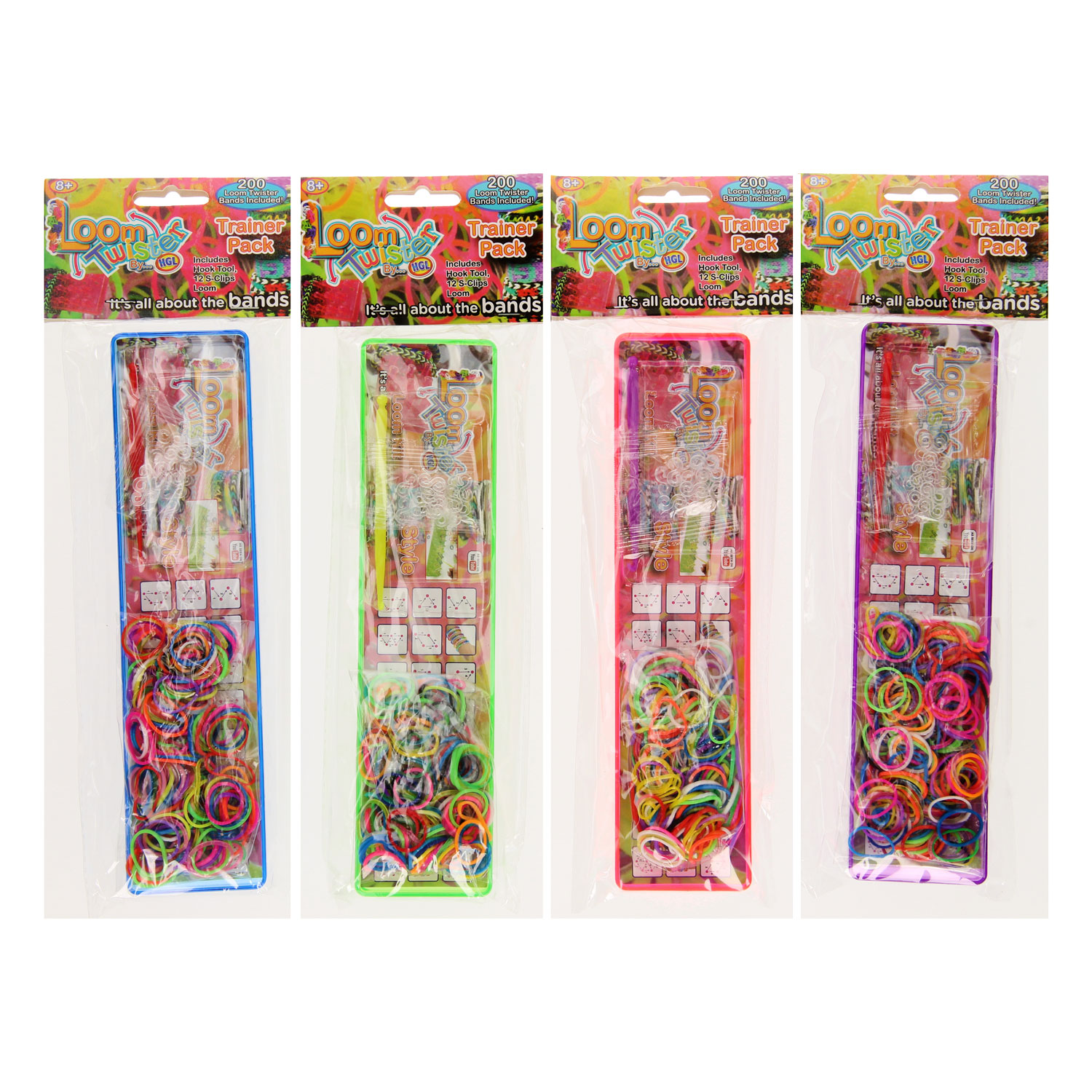 Loom Twister Loom Board and Straps, 200pcs.