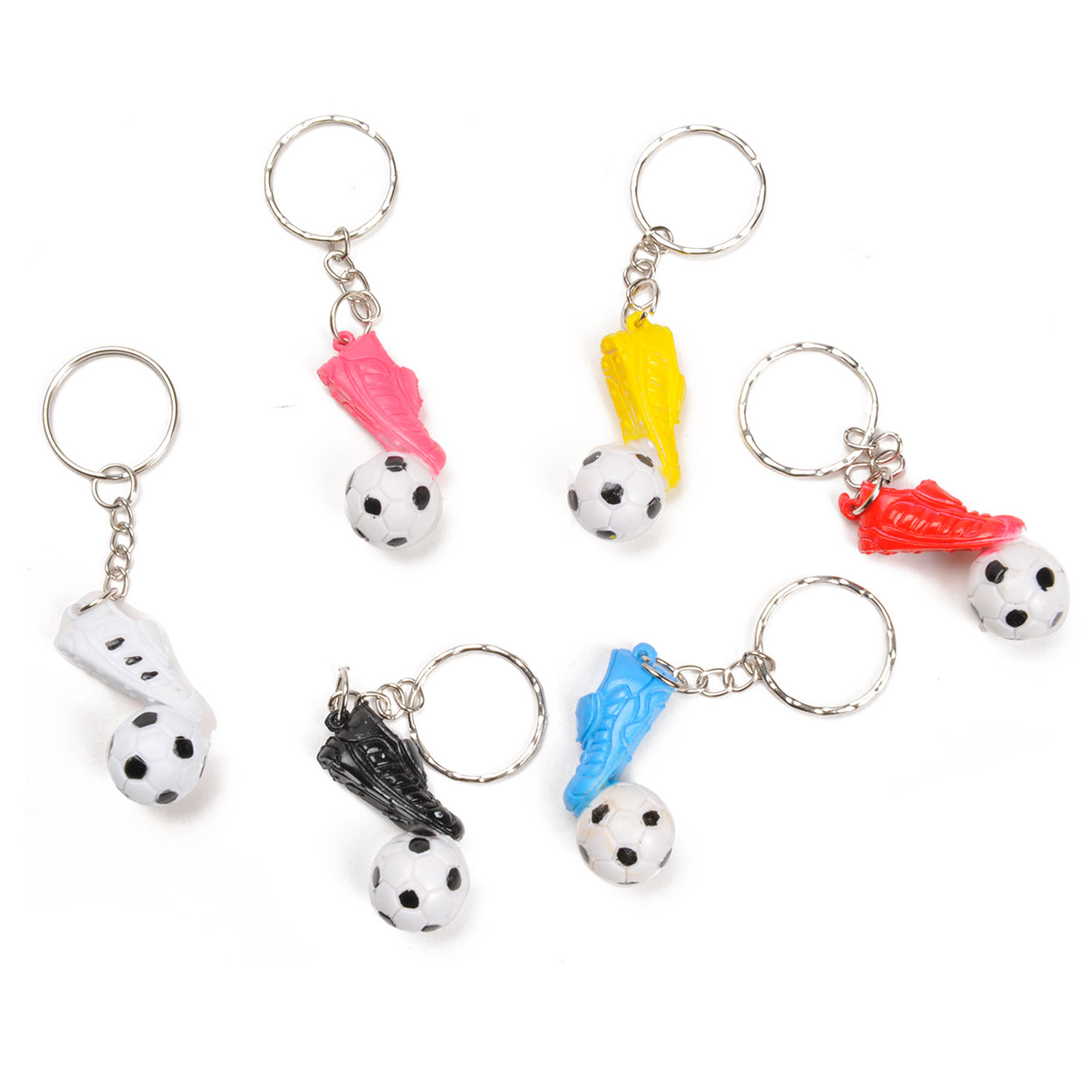 MWOOT Sleutelhanger voetbal, beginletter, alfabet sleutelhanger met
