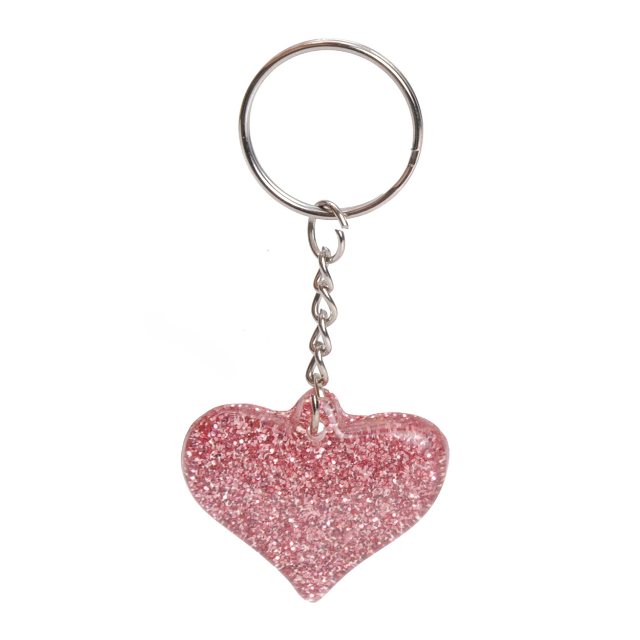 Kreunt fout Trappenhuis Key Ring-Glitter Heart | Thimble Toys
