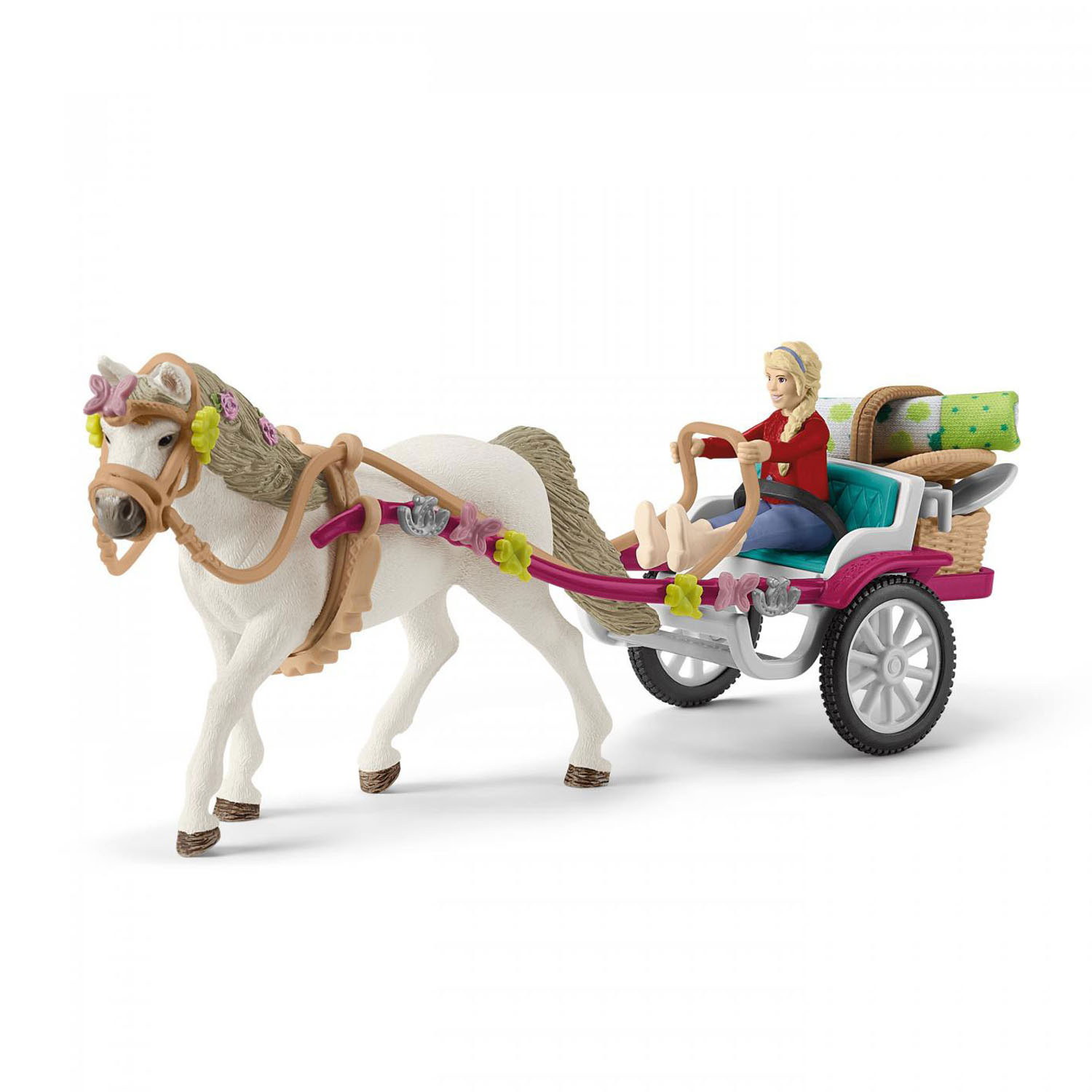 | für CLUB Toys die Thimble Schleich HORSE 42467 Kutsche Pferdeshow Große