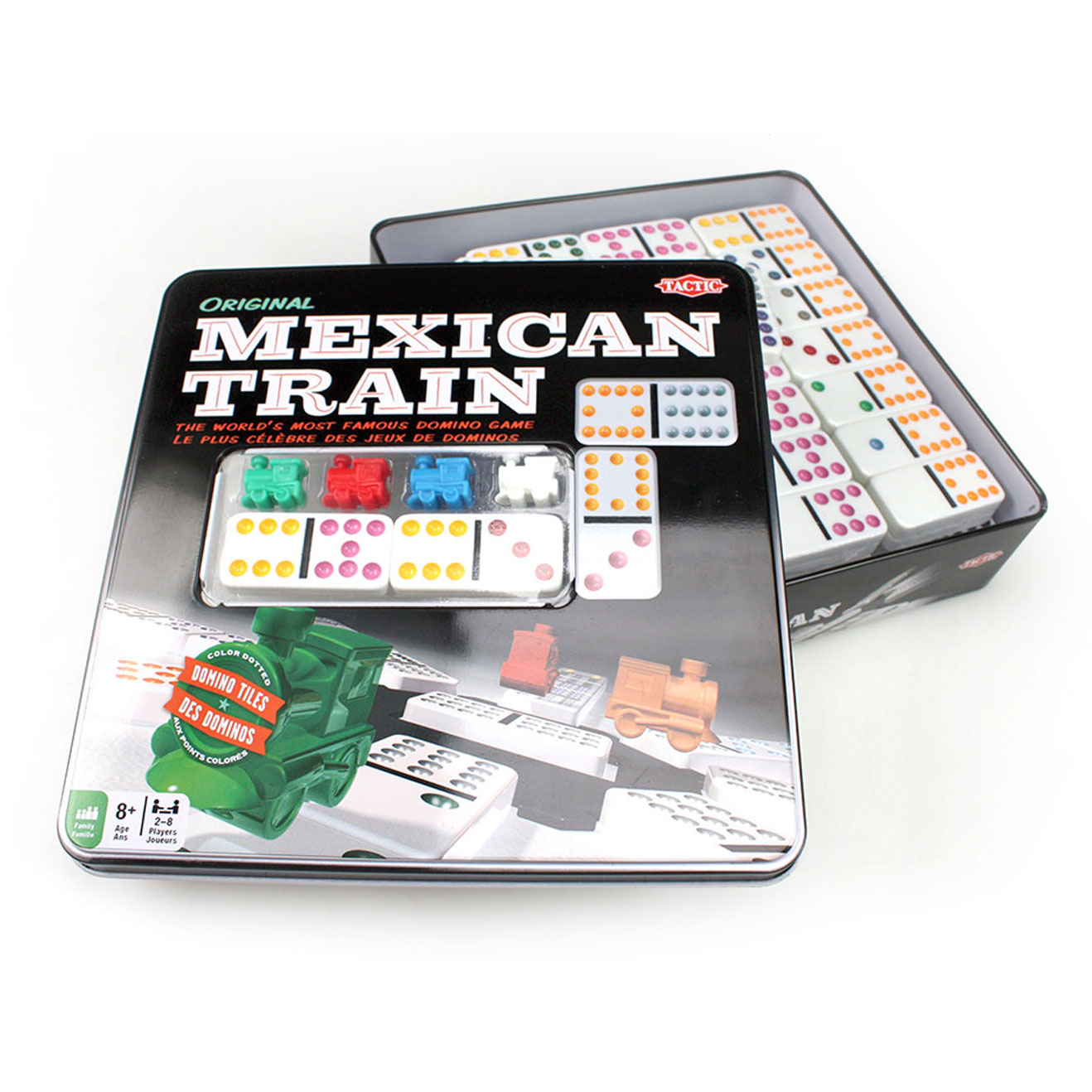details reservering Cilia Mexican Train Domino Spel | Thimble Toys