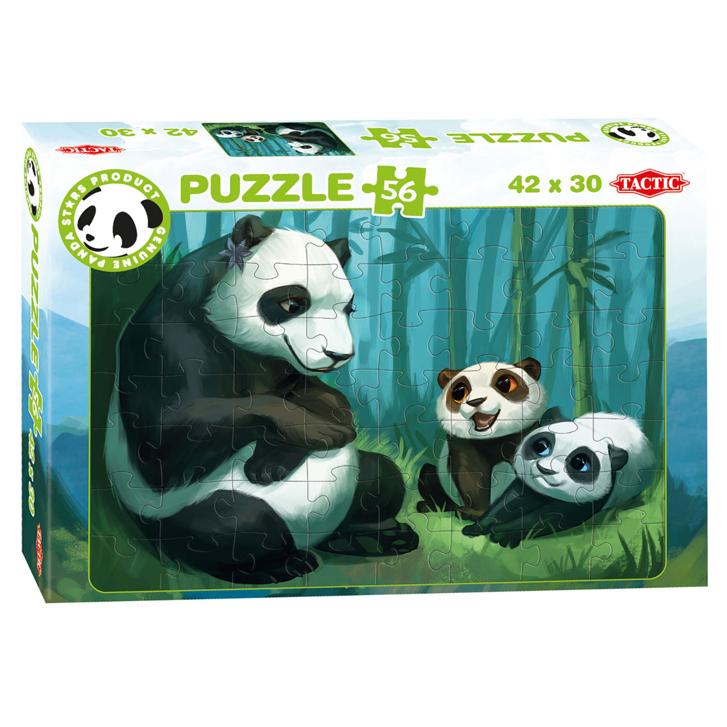 Schaar uitbreiden breken Panda Stars Puzzel - Buddies, 56st. | Thimble Toys