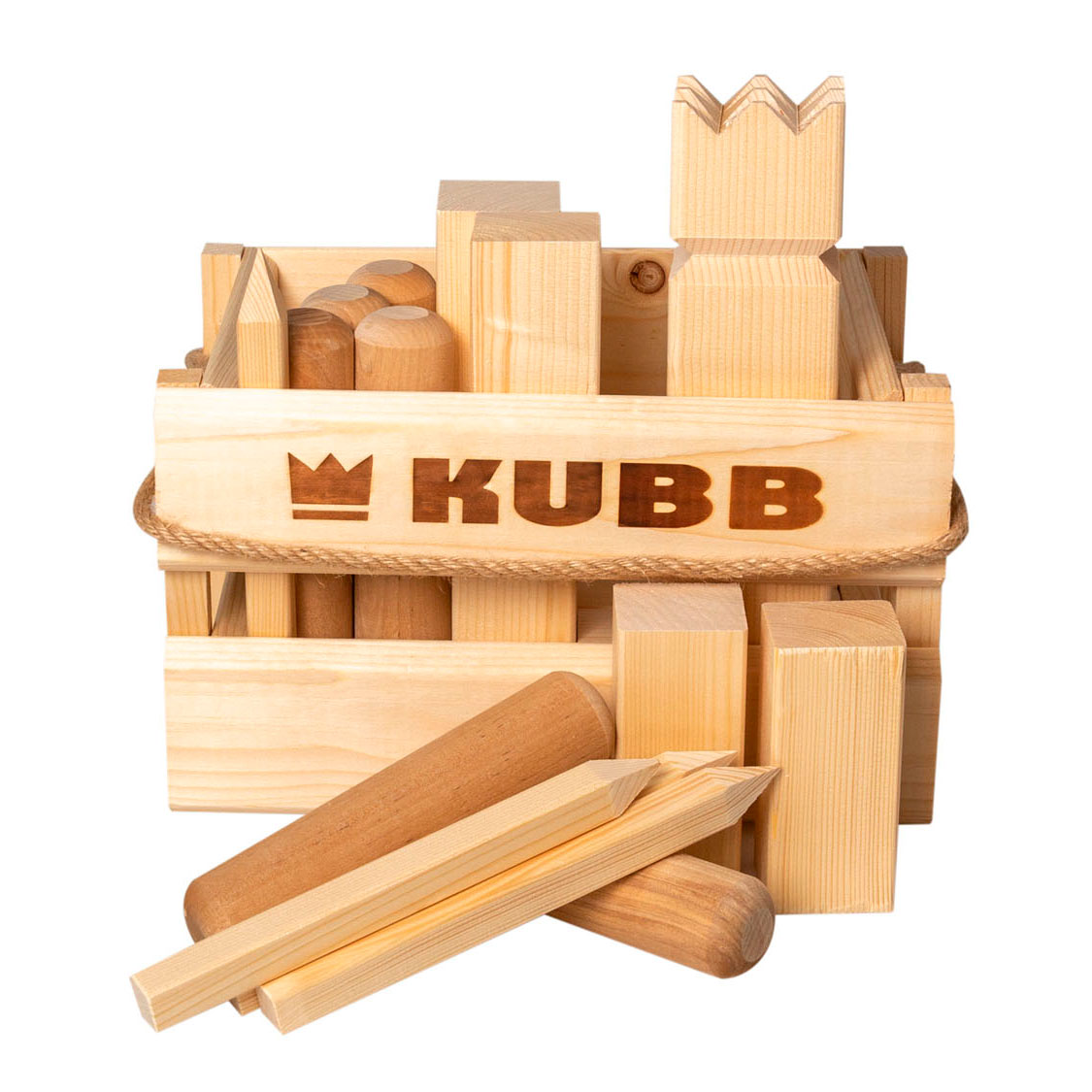 honing Soepel token KUBB Vikings game in Wooden Box | Thimble Toys
