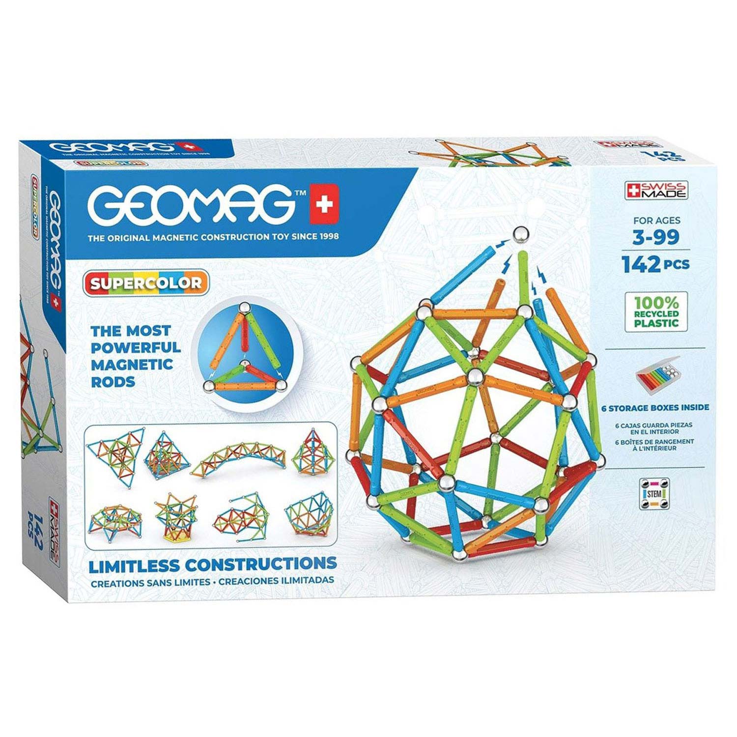 The Teachers' Lounge®  Geomag™ Green Line Color, 142 Pieces