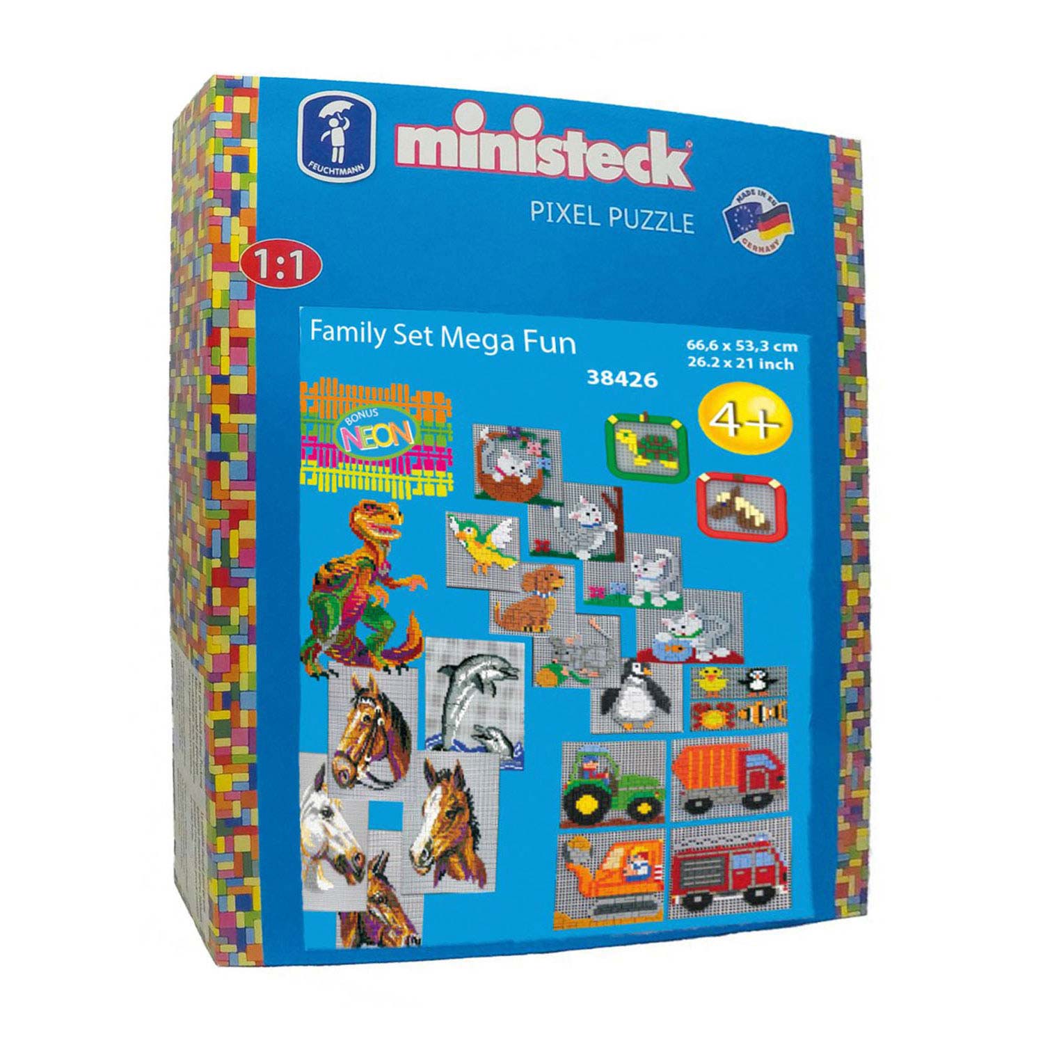 Bakken Koken Nadruk Ministeck Family Set Mega Fun - XXL Box, 4000pcs. | Thimble Toys