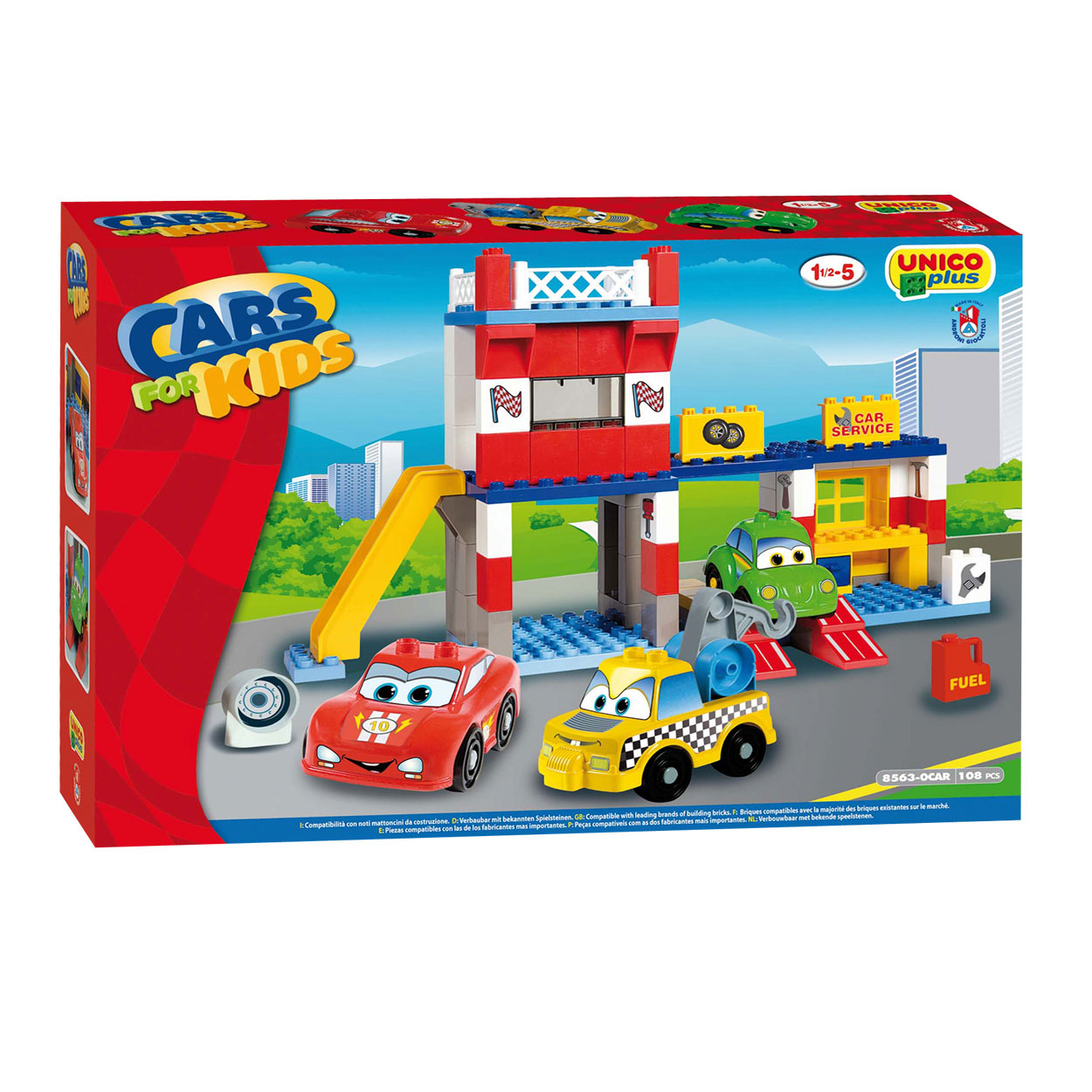 Verkoper terug verstoring Unico Garage 108 dlg. | Thimble Toys