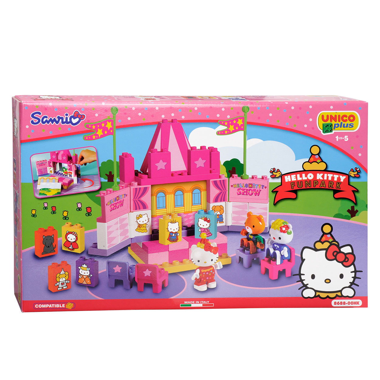 Pedagogie zonsopkomst Te Hello Kitty Unico Funpark, 55dlg | Thimble Toys