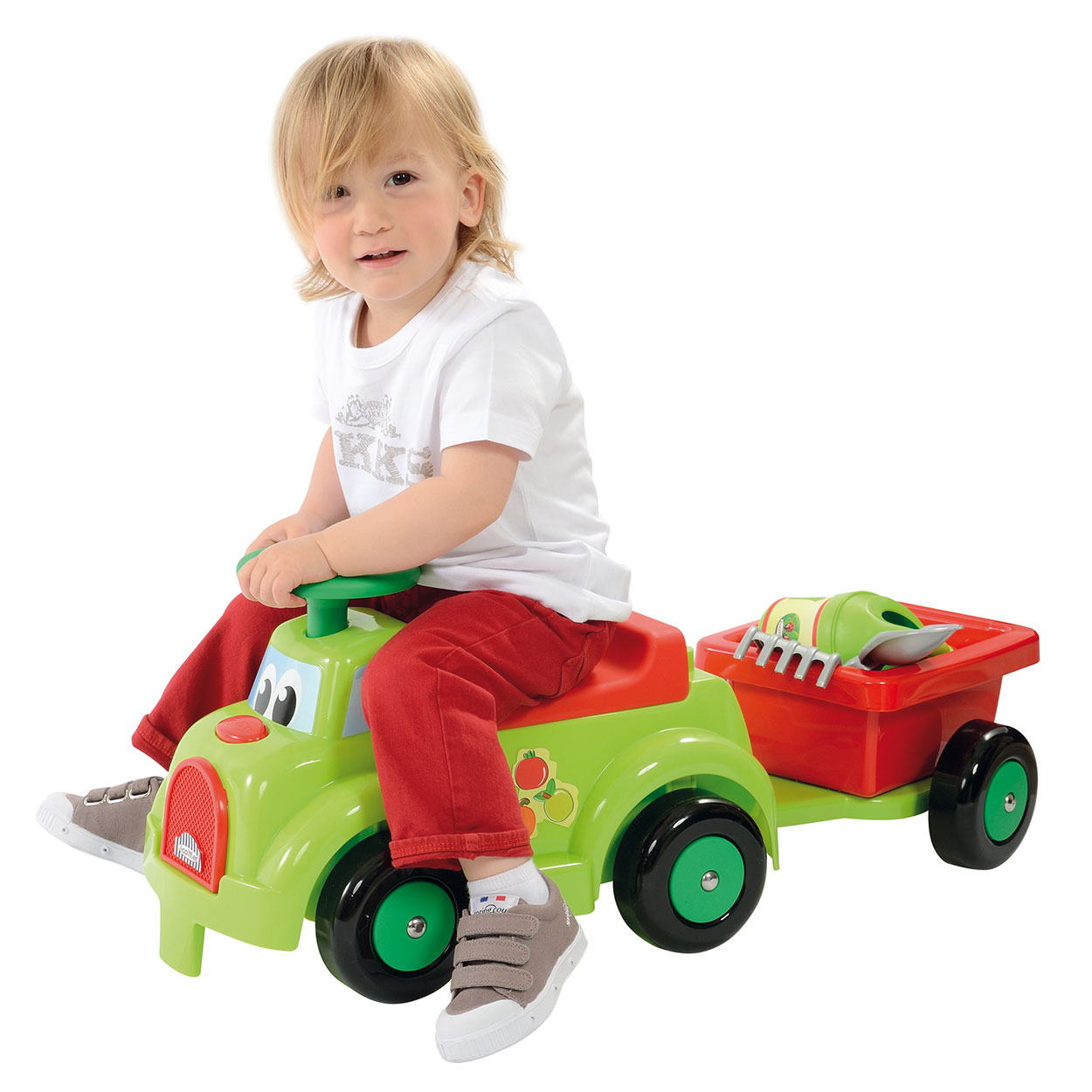 Ecoiffier Loopauto met Kar & Tuingereedschap Thimble Toys