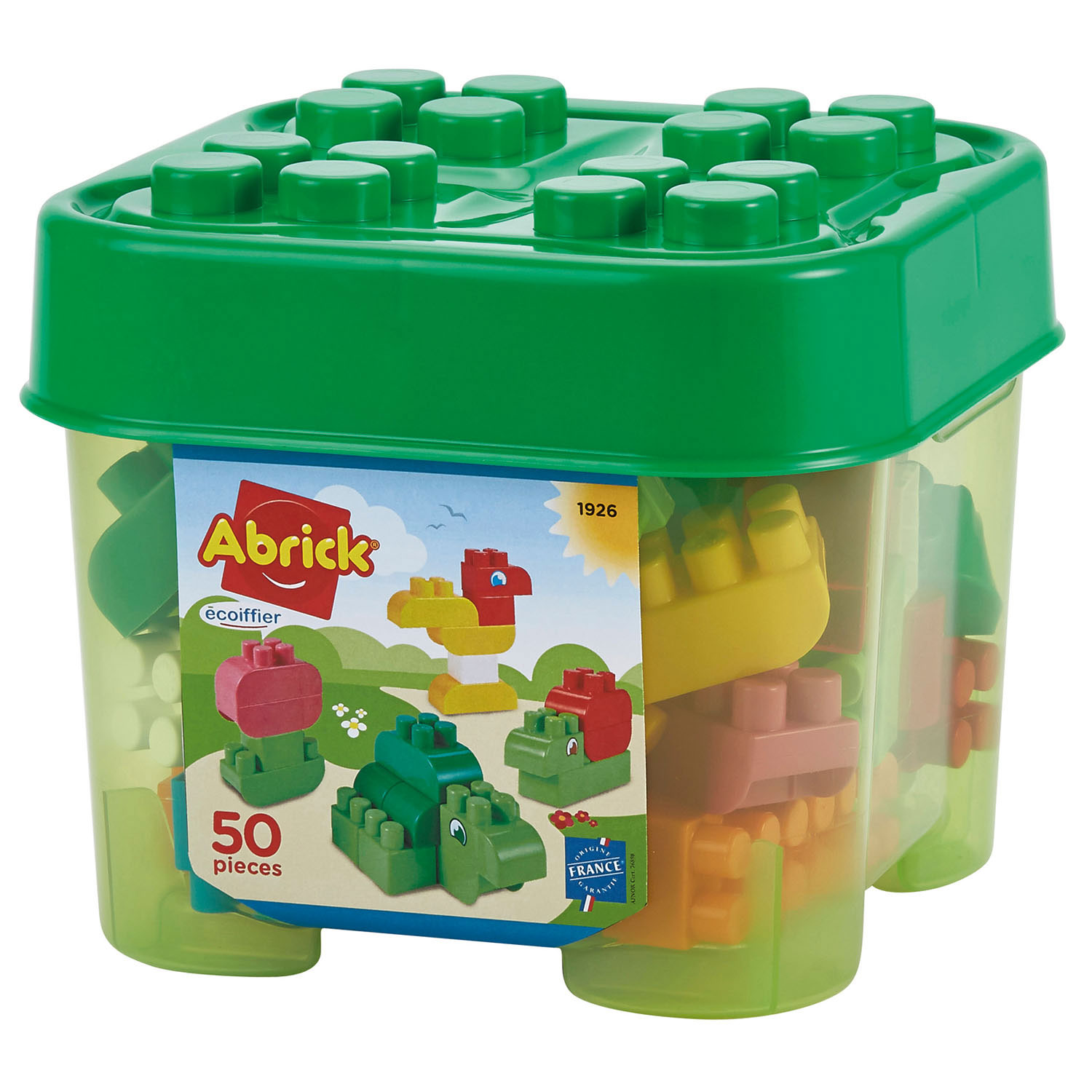 Abrick Building Blocks Animals in Storage Box, 50dlg.