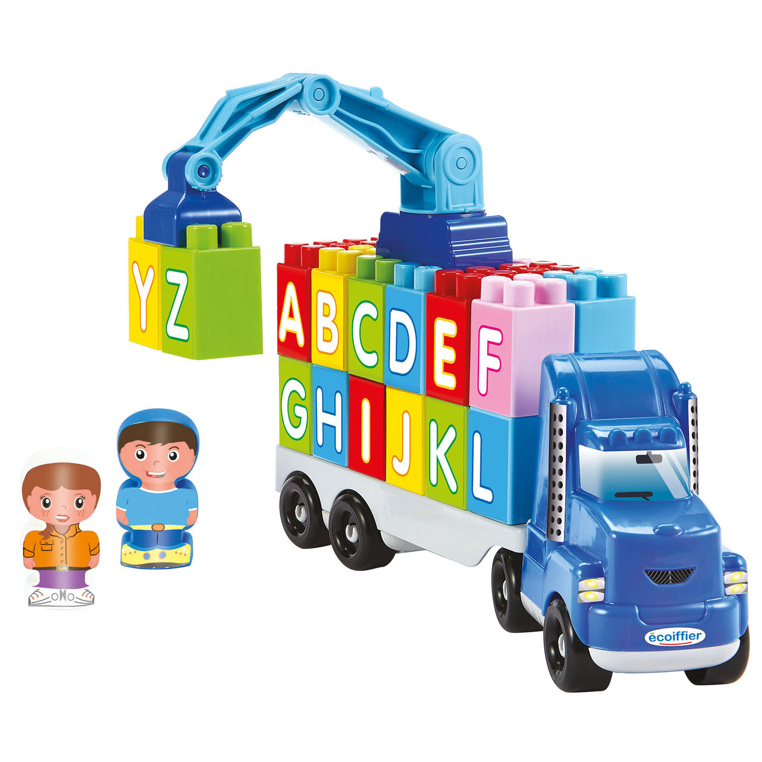 Daarom hardwerkend spleet Abrick Truck with Crane and Letters | Thimble Toys