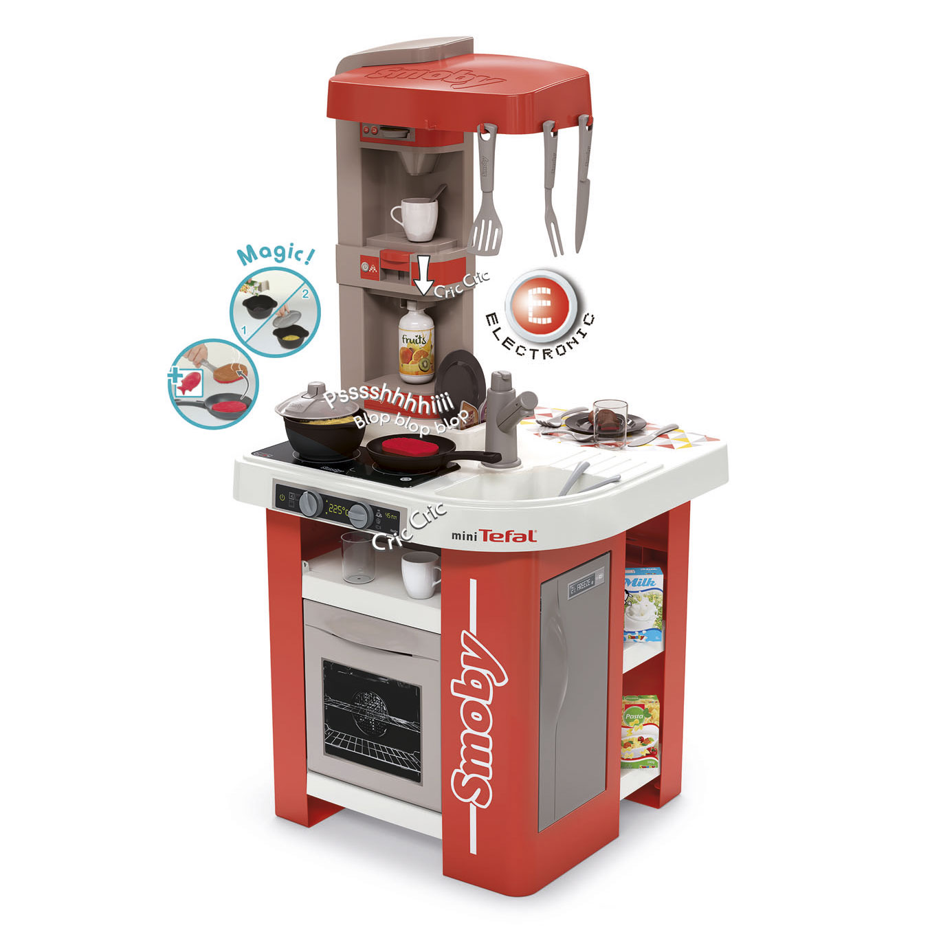 Smoby Tefal Kitchen with Household Station, 36dlg.