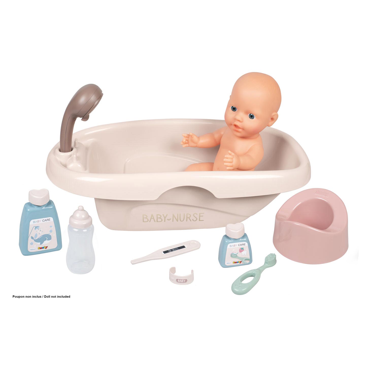 Smoby Baby Nurse Bath with Accessories, 8dlg.