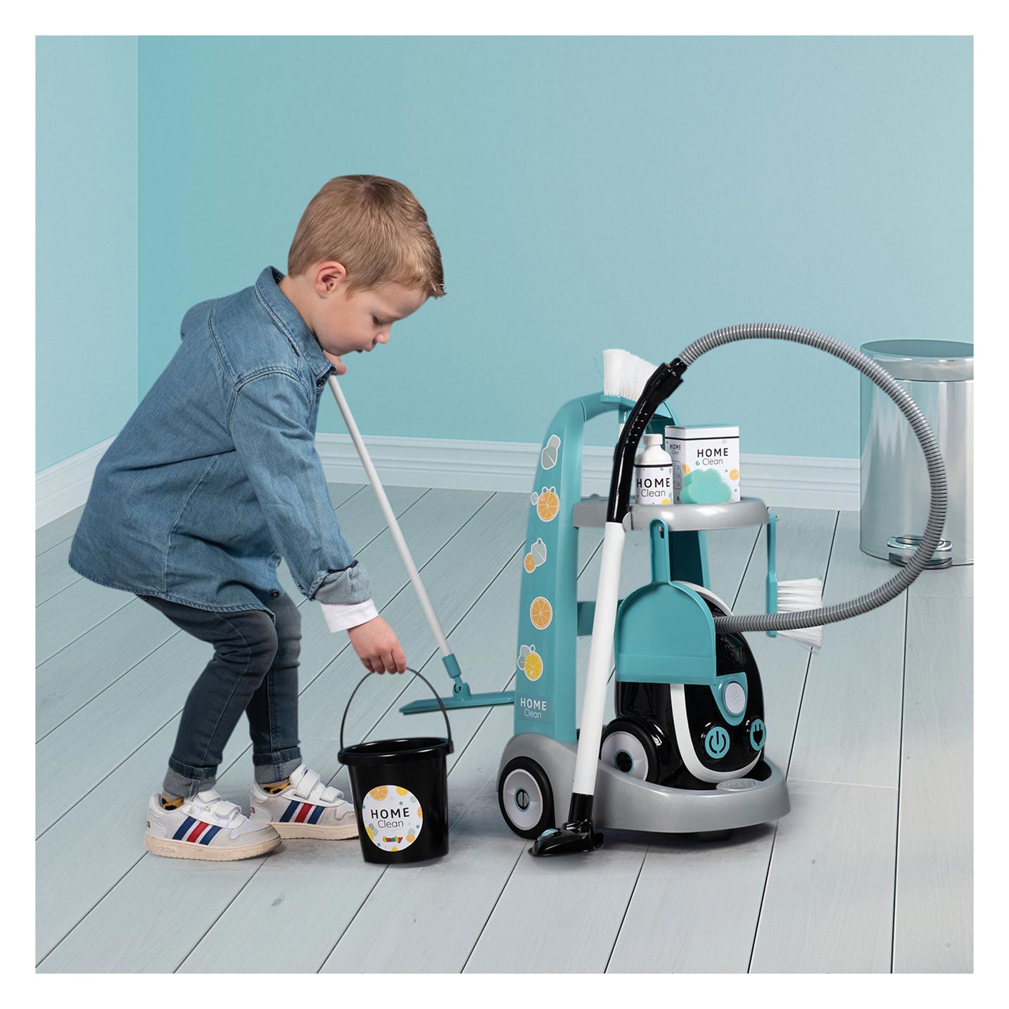 Toys trolley with | Thimble vacuum 8 Cleaning pcs. Smoby cleaner,