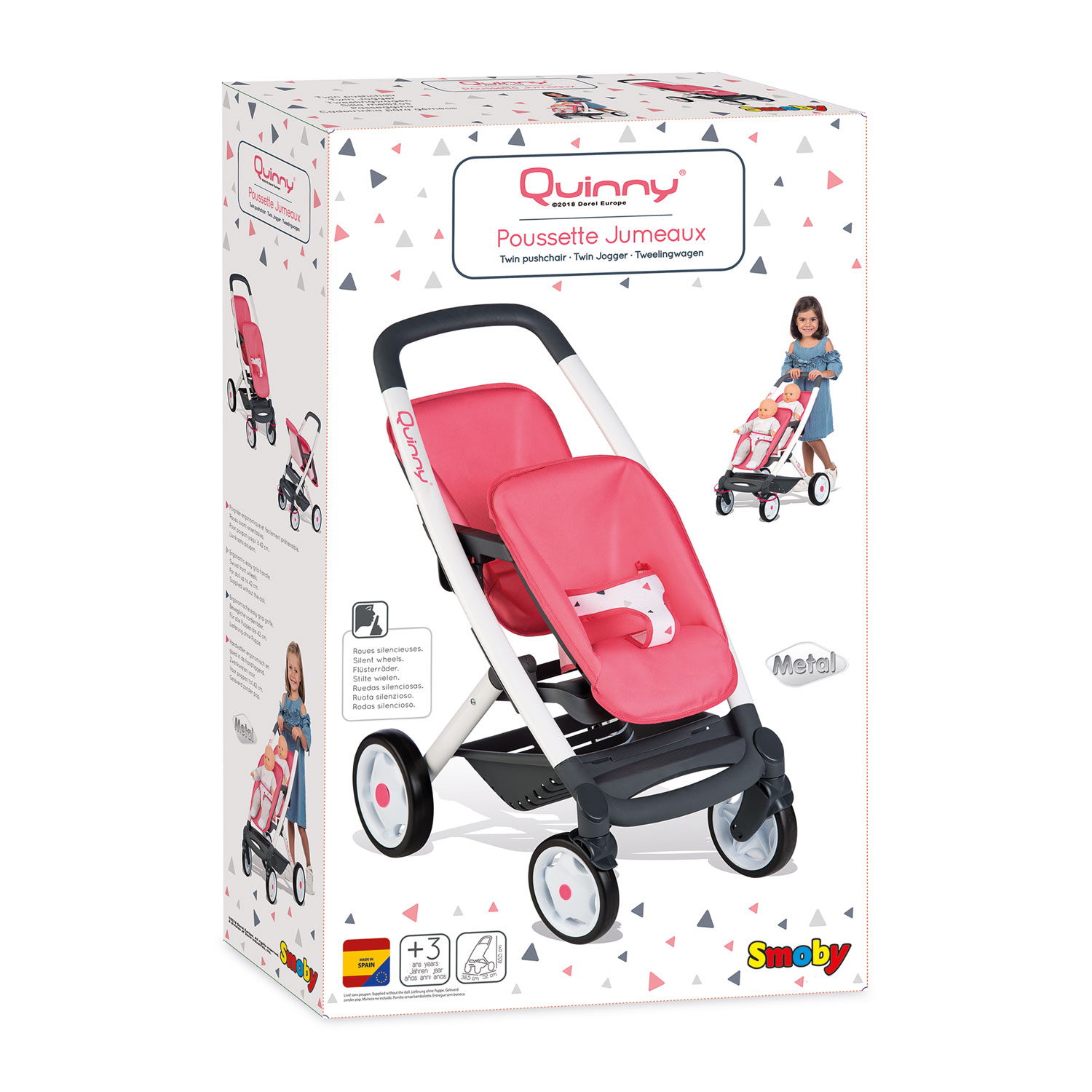 Smoby Quinny Twin Buggy Thimble Toys