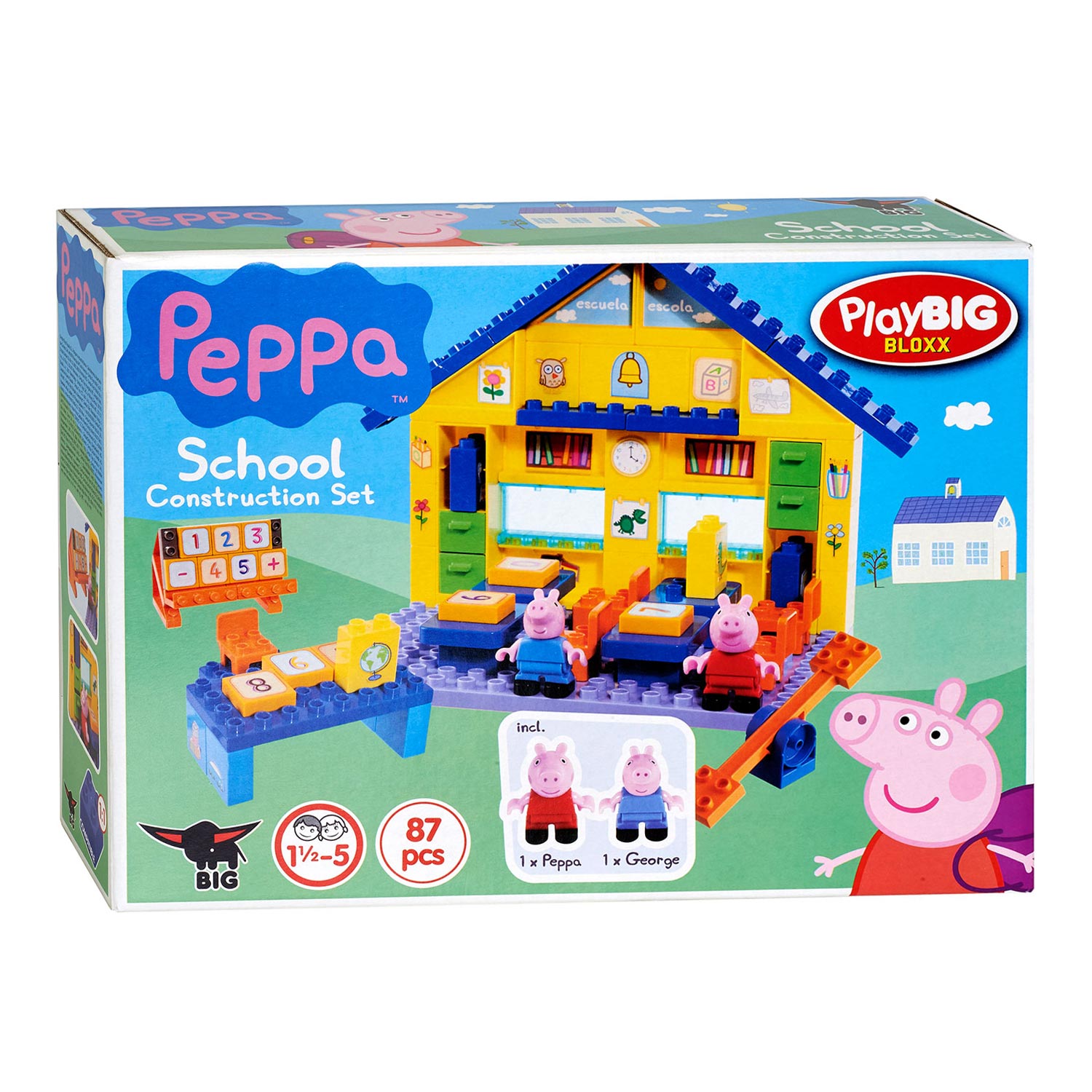 kortademigheid Heb geleerd efficiënt PlayBIG Bloxx Peppa Pig School | Thimble Toys
