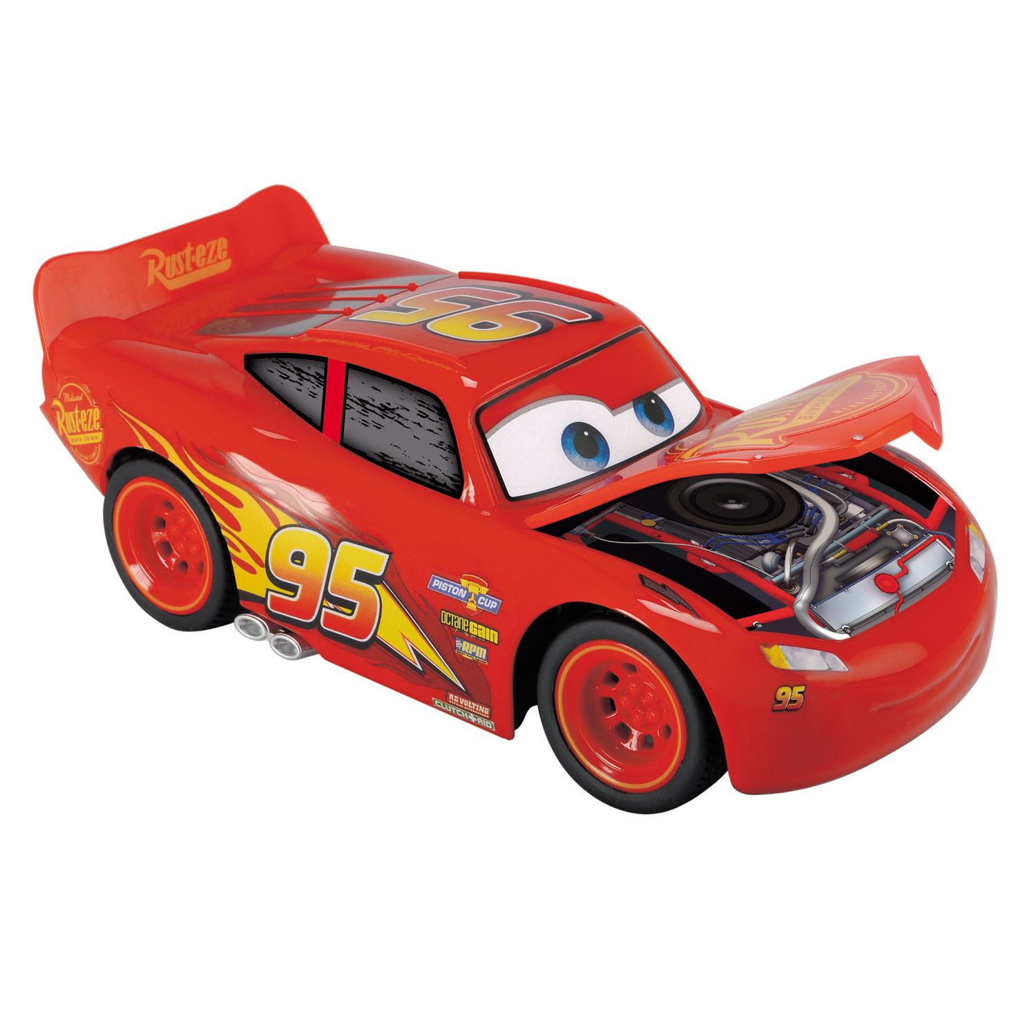 CARS Crazy Crash & Smash Lightning McQueen RC Car 00276 for sale online