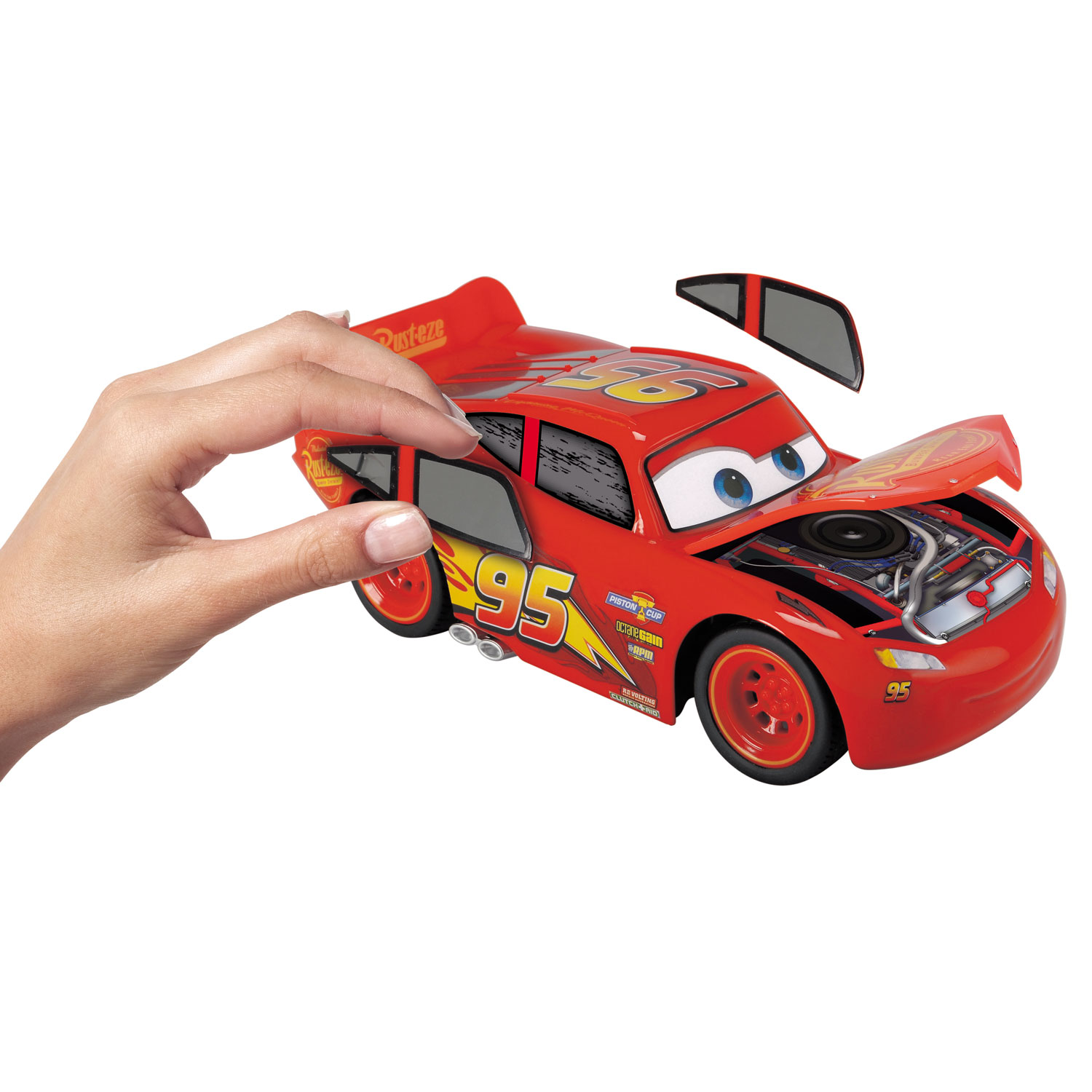 Cars 3 Lightning Mcqueen Crazy Crash And Smash Rc Car Thinkway Toys No  Remote