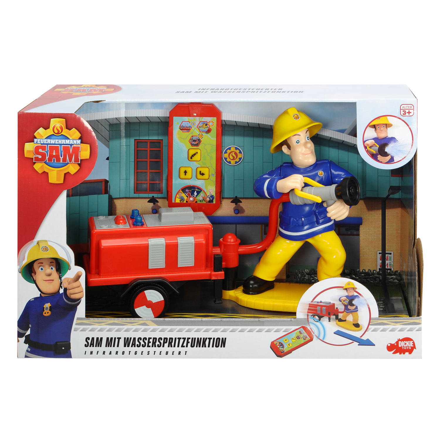 complexiteit moersleutel weduwnaar Brandweerman Sam met Waterspuit | Thimble Toys