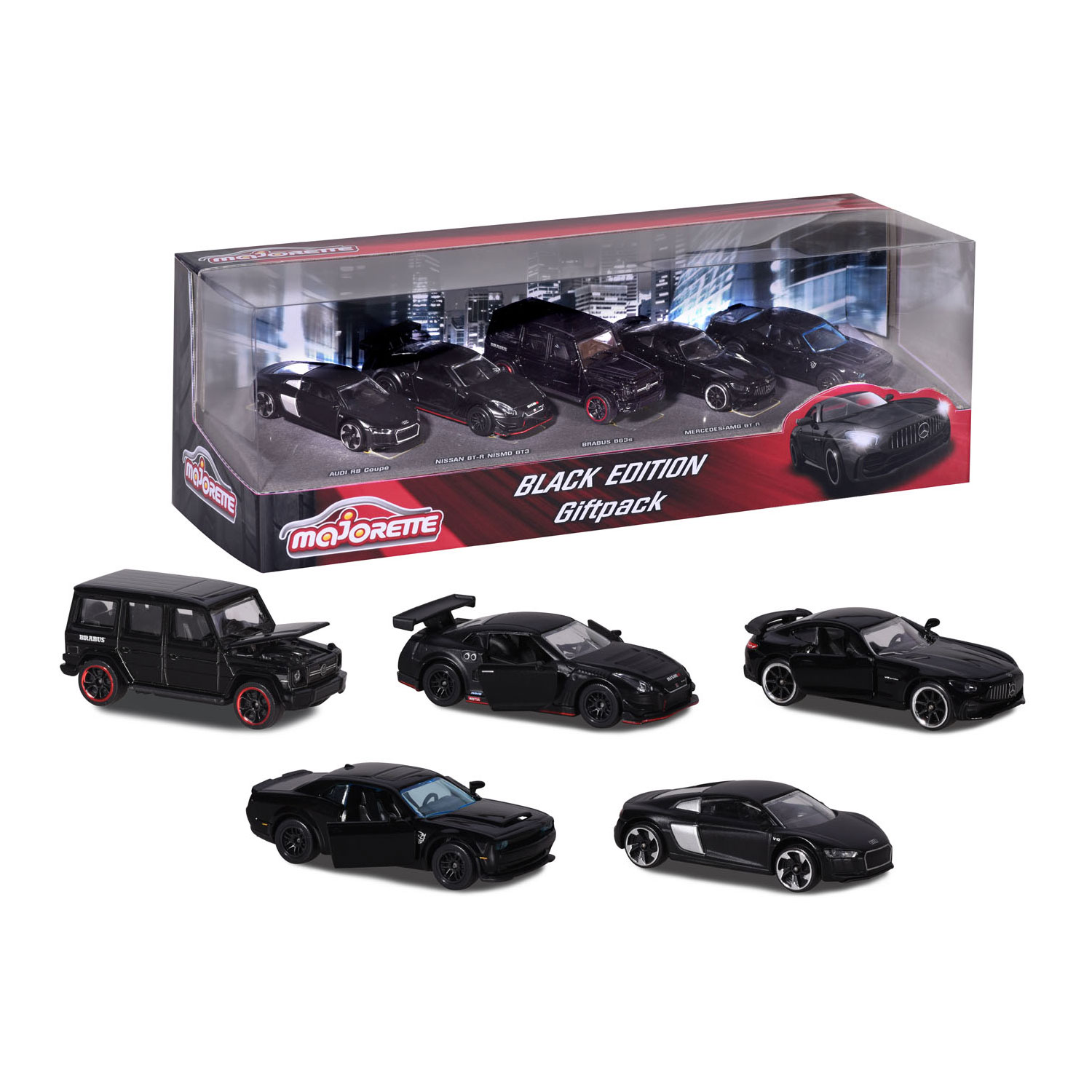 thumbnail image 2 of Majorette Black Edition 5er Set (7,5 Cm) Schwarze Spielzeugauto - Modellauto-Sammlung Mit Freilauf, Ab 3 Jahren, Auto Spielzeug - 212053174 2 of 9