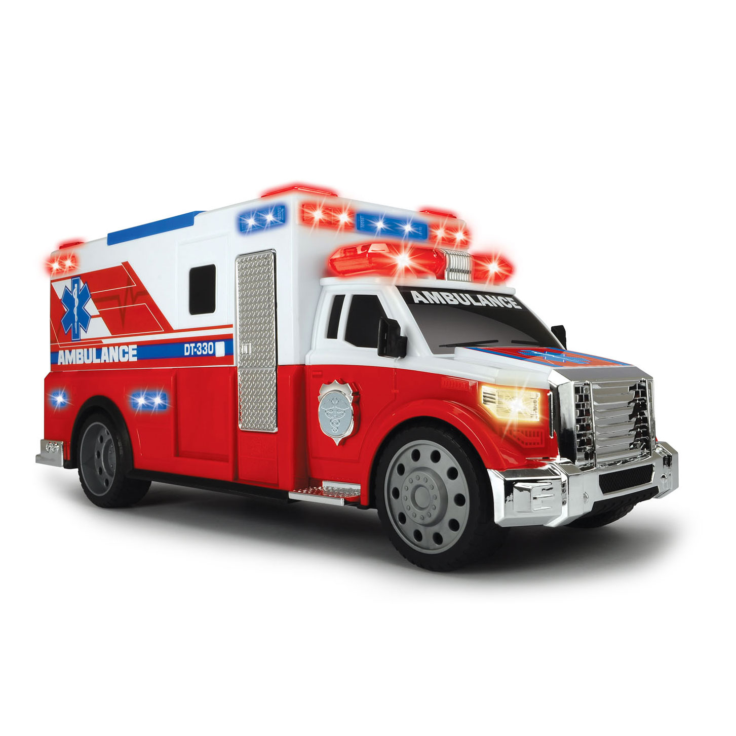 Ambulance Dickie Toys avec son et lumière - rouge/blanc - Kiabi - 12.00€
