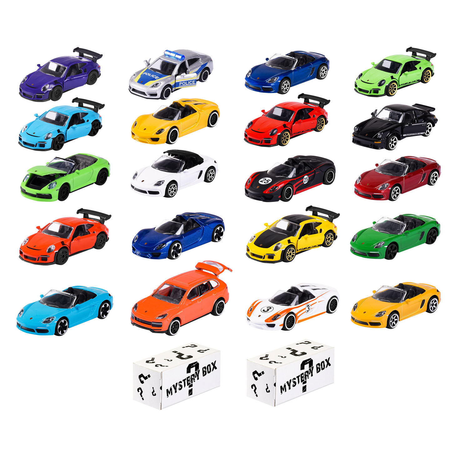 Majorette Porsche Colorful Racing Toy Car with Rotating Wheels Die