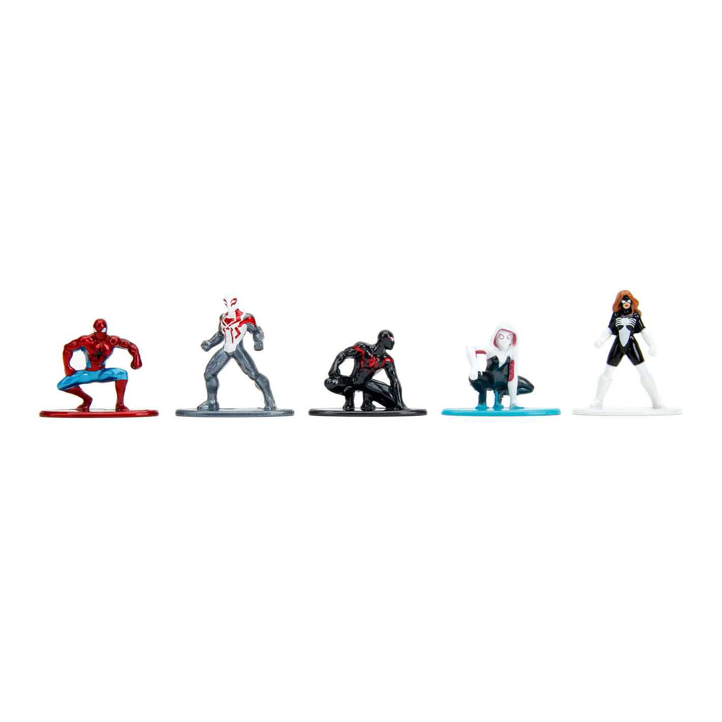 Jada Toys Marvel Nano Figures Wave 7, 18 Mini Figure Pressofuse In Metallo Da 4cm, Personaggi Multicolore