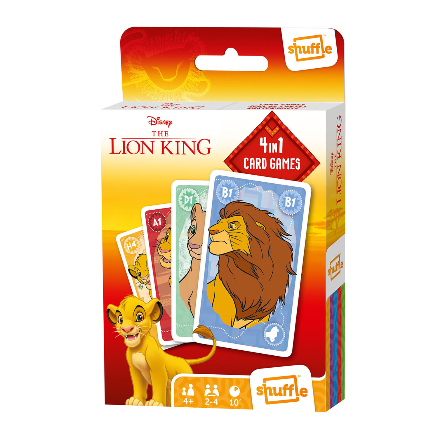 bolvormig Parana rivier output Lion King 4in1 Shuffle Kaartspel | Thimble Toys