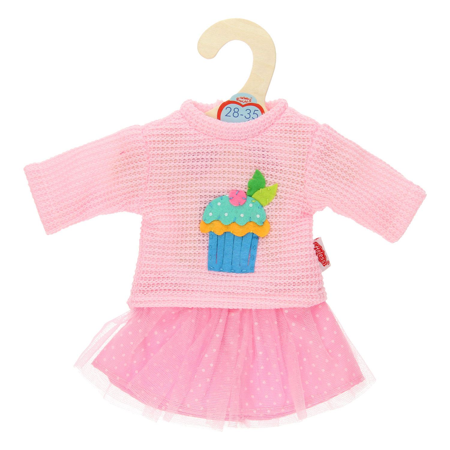 roem aanplakbiljet Zorg Dolls Pullover with Skirt Pink, 28-35 cm | Thimble Toys