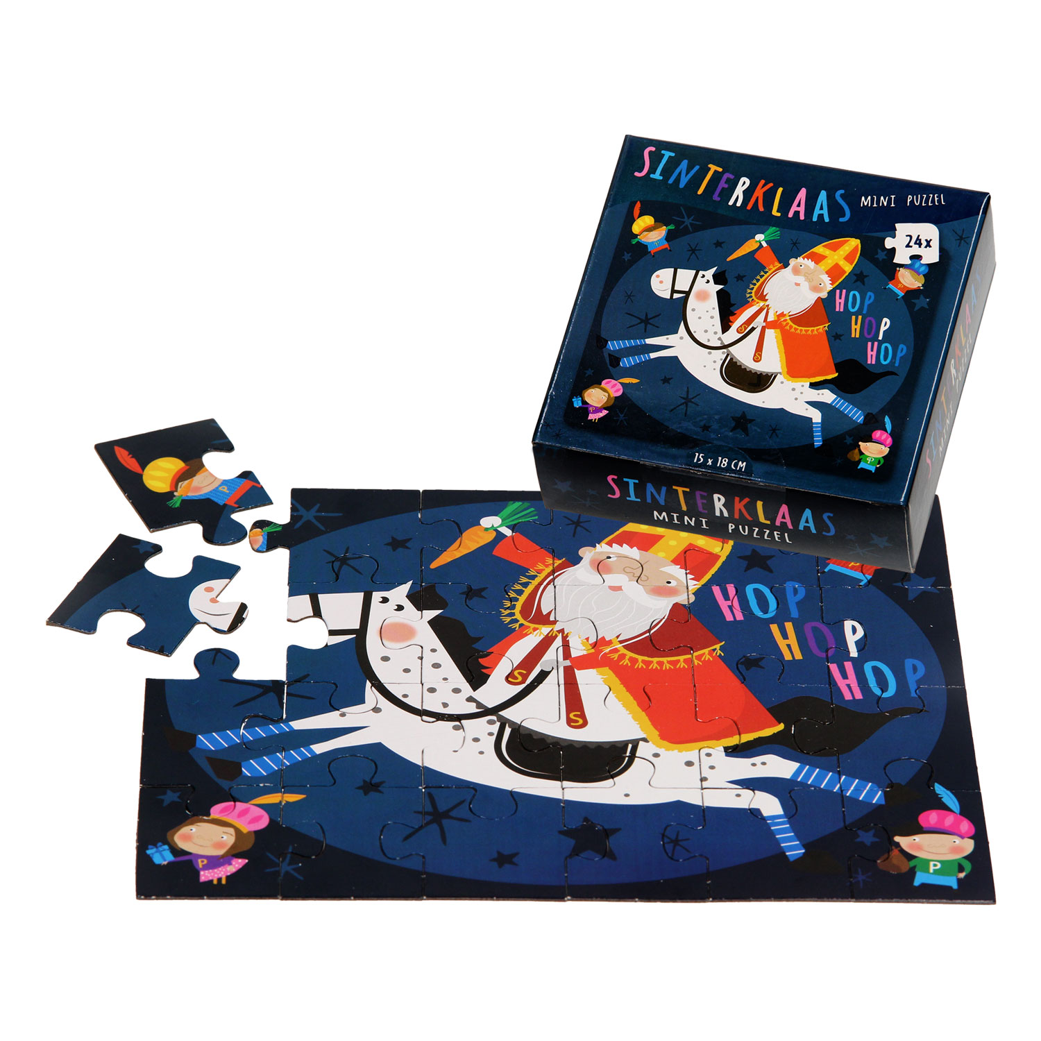 Migratie Seminarie accumuleren Mini Puzzle Sinterklaas, 24st. | Thimble Toys
