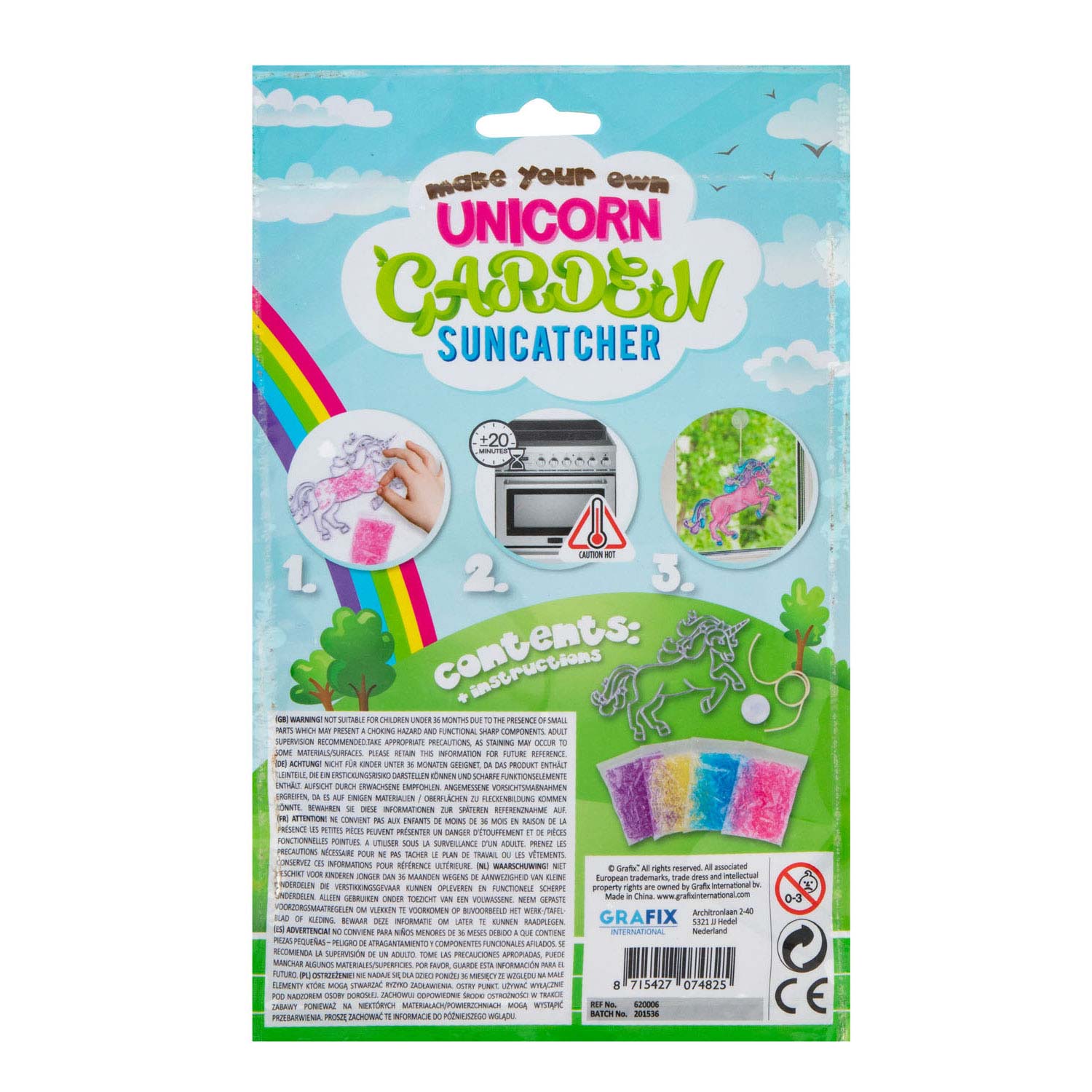 Create Your Own Unicorn Suncatcher Kit, 4pc