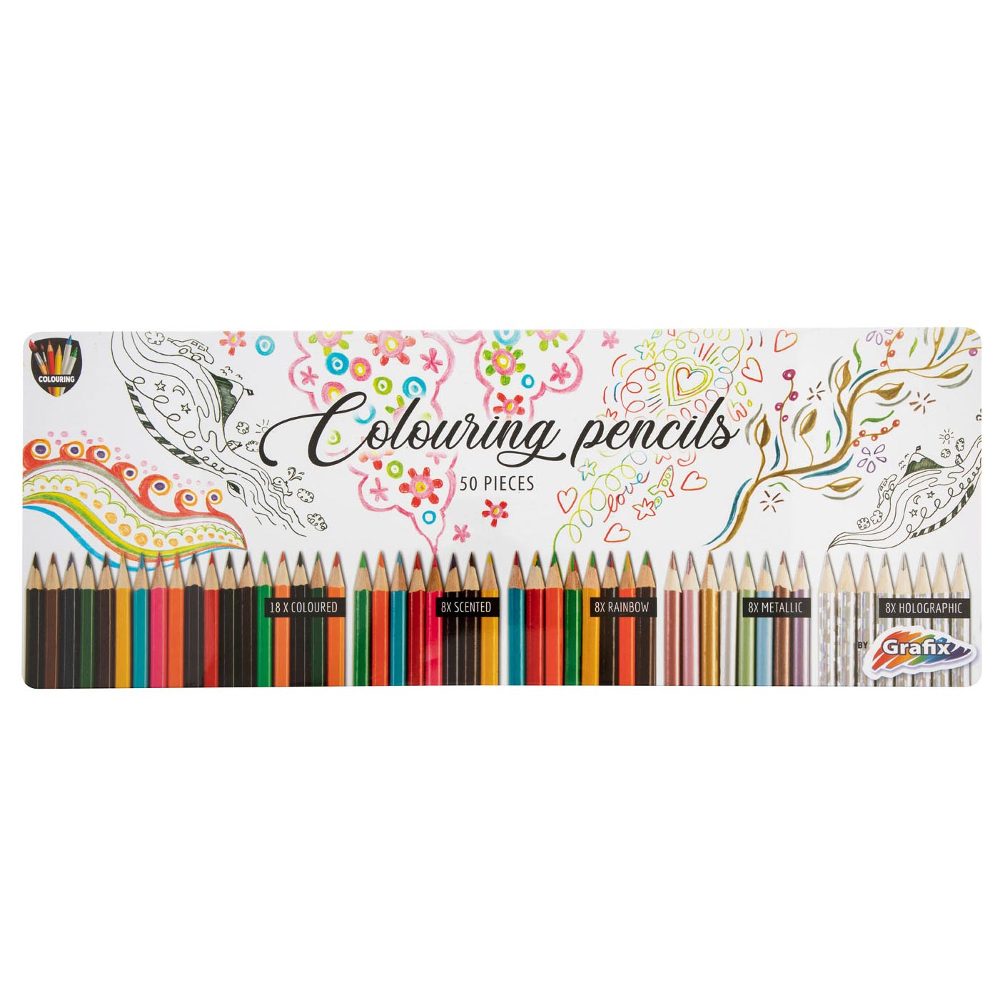 50 Piece Adult Coloring Book Artist Grade Colored Pencil Set, 50 Piece  Pencil Set - Gerbes Super Markets