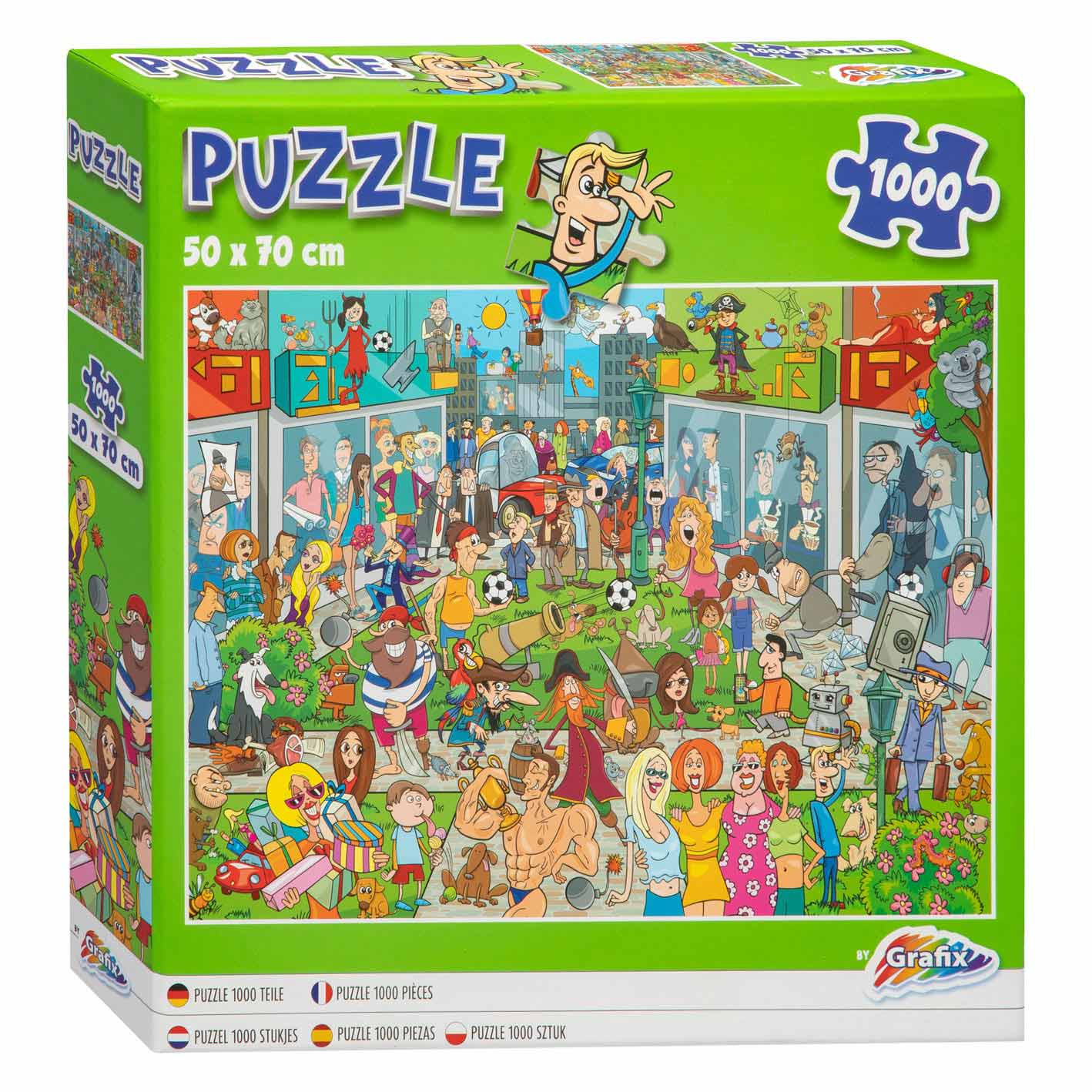 Voldoen aspect Boom Jigsaw Puzzle Comic Mall, 1000pcs. | Thimble Toys
