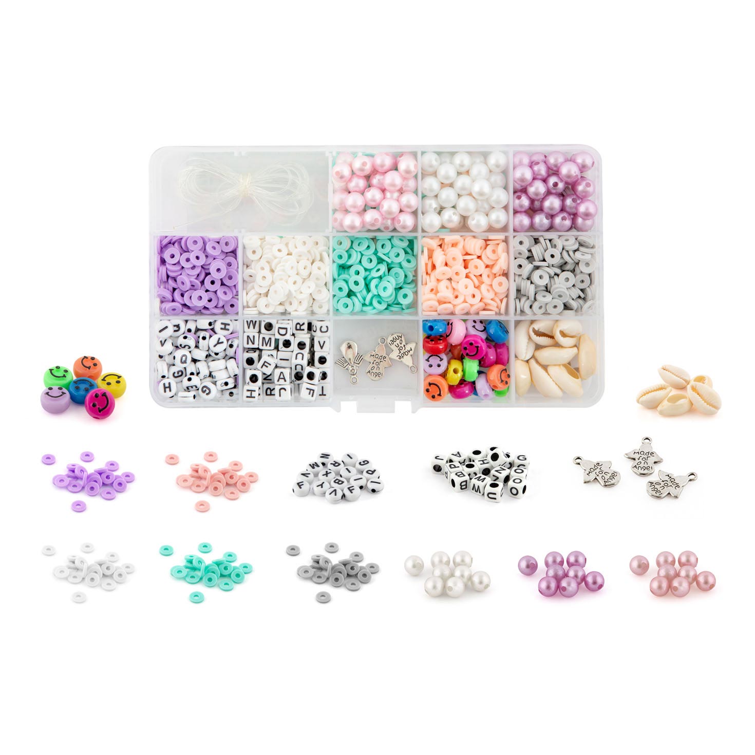 Bead sets Beads in Box, 12 sets of beads