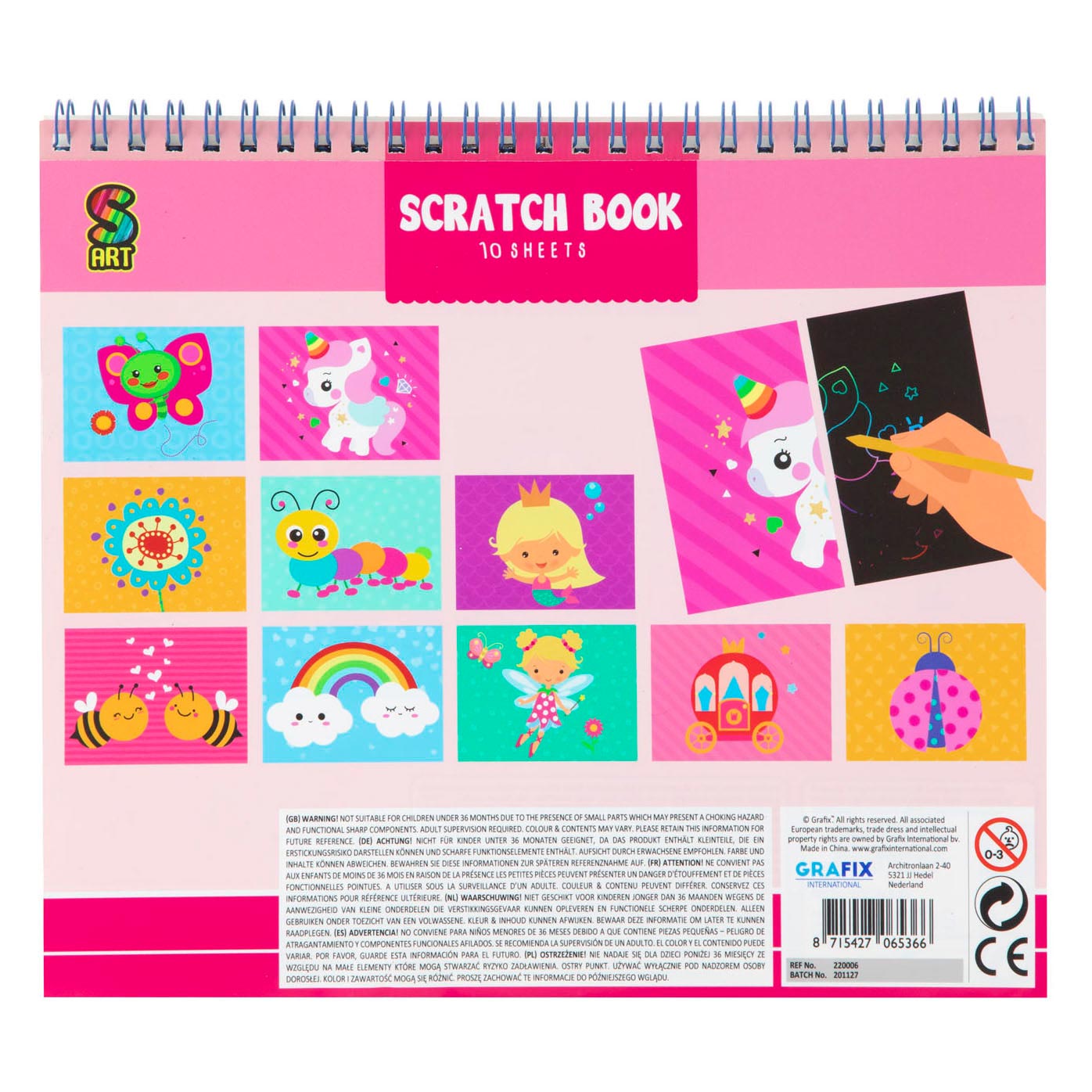 Unicorn scratch book – Kidospark