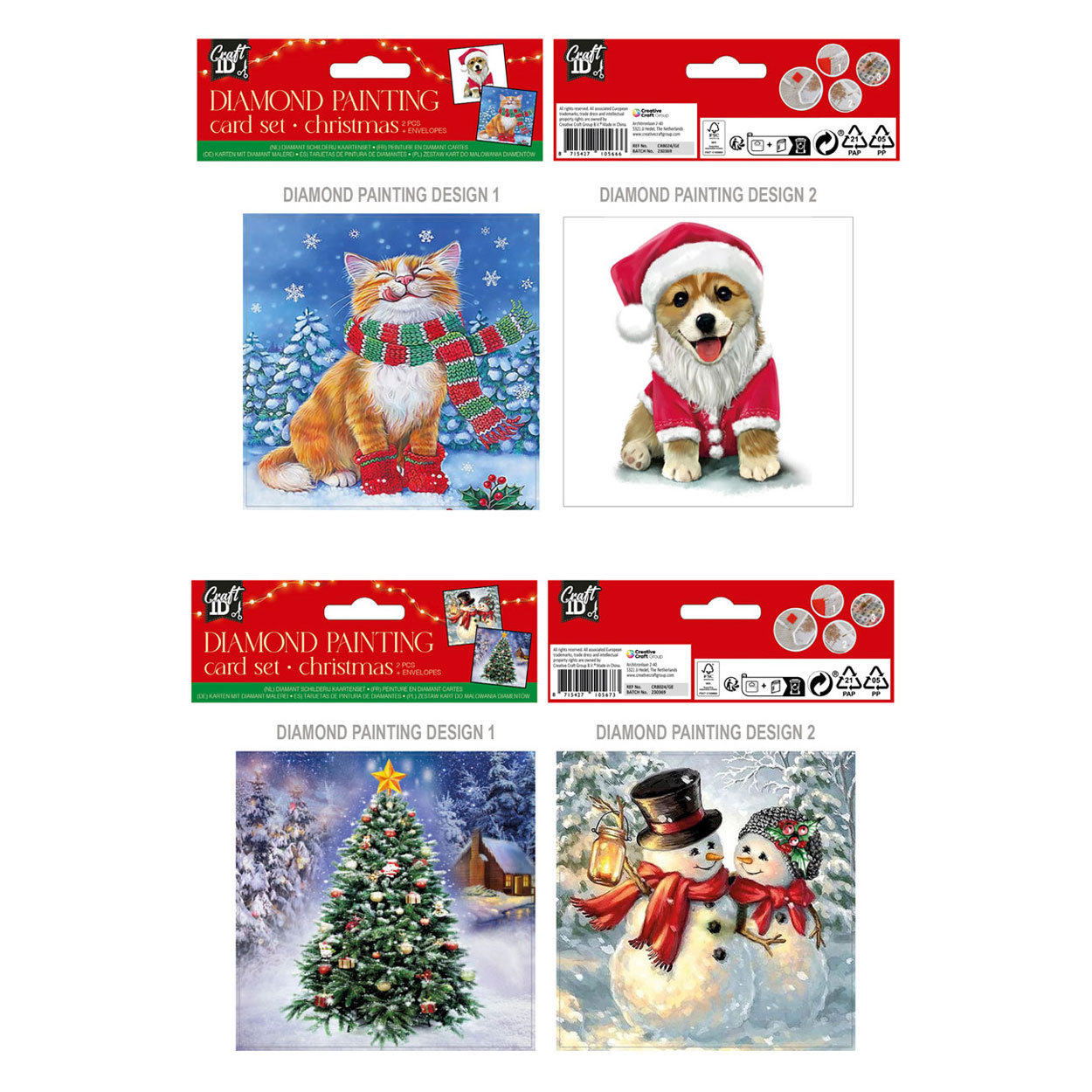 Wholesale DIY Christmas Theme Diamond Painting Notebook Kits 