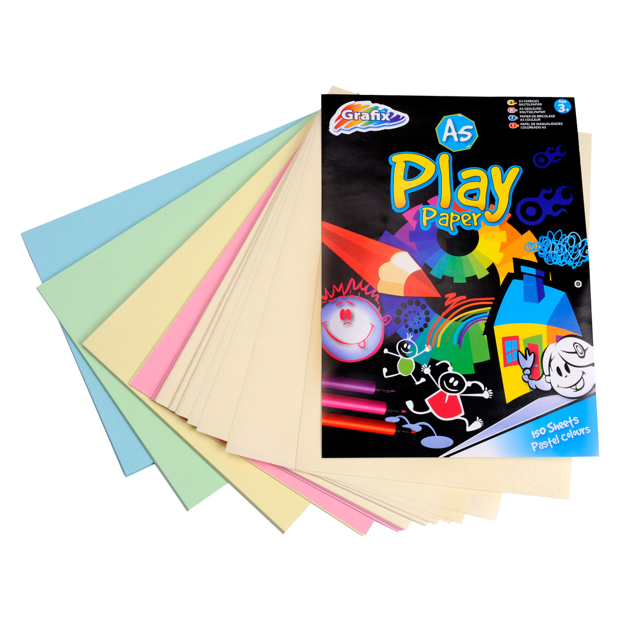A5 colored paper, 150-sheet output bin Toys