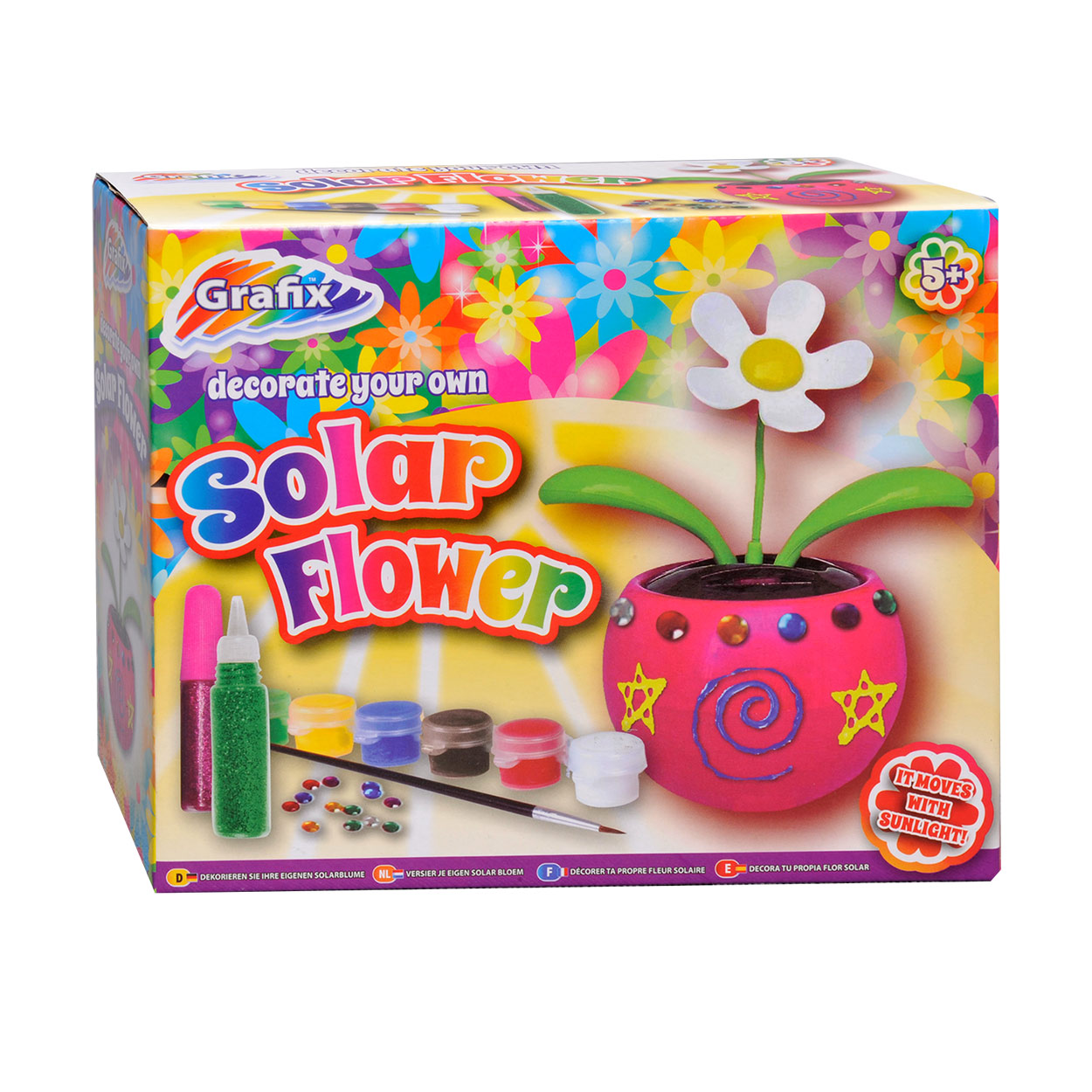 Decorate Your Very Own Solar Flower Pot Thimble Toys
