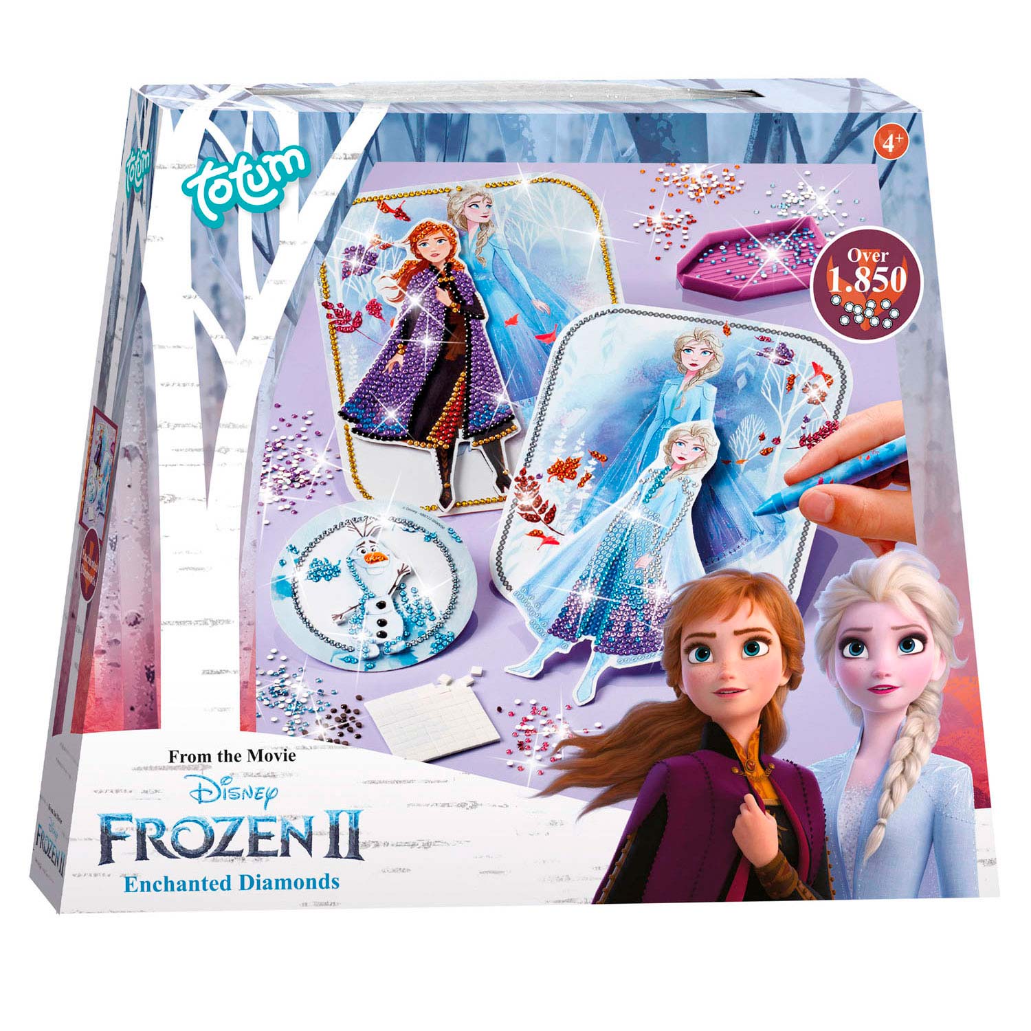 Monet knop Dokter Totum Disney Frozen 2 - 3D kaarten met Strassteentjes | Thimble Toys