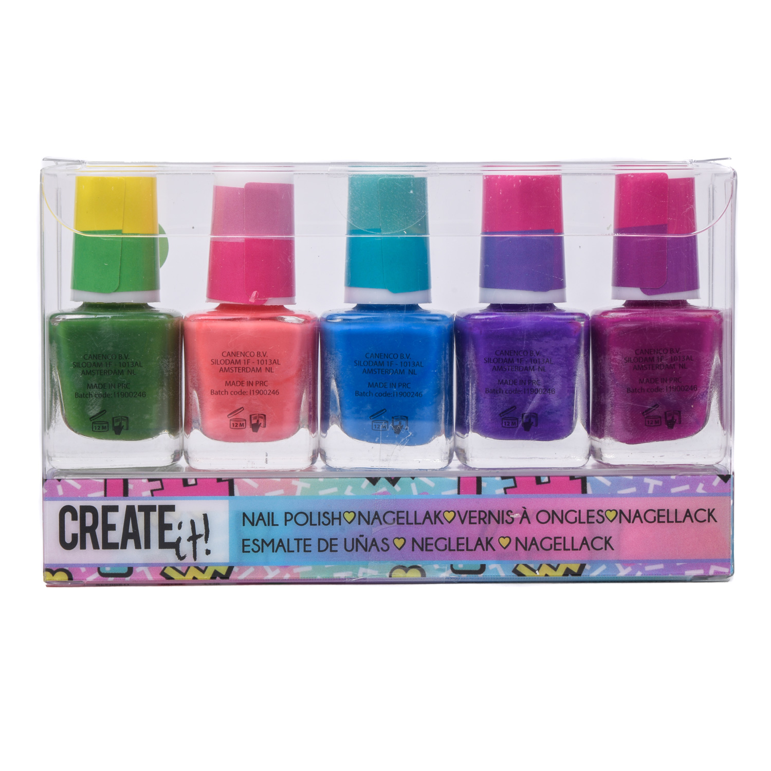 Create It! Color Changing Nail Polish, 5pcs - Combi Pack | Thimble Toys