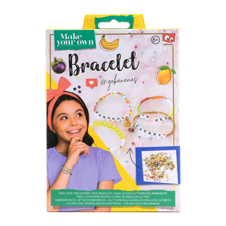 Bead Bracelet Making Kit, Bead Friendship Bracelets Kit with Beads Letter  Beads Charm Beads and Elastic String - Walmart.com