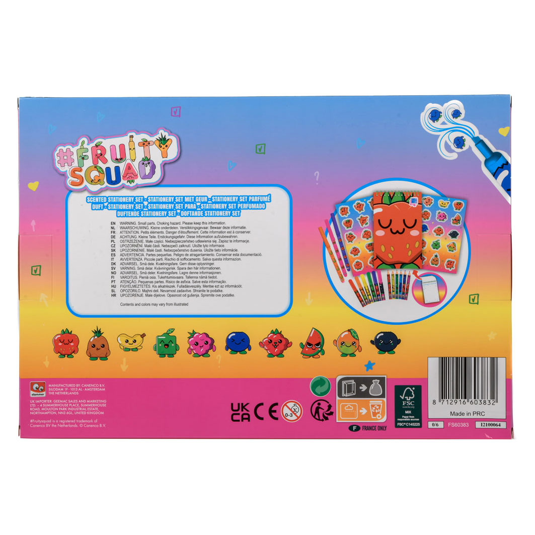 Fruity Squad Gel Pens with Fragrance, 8pcs.