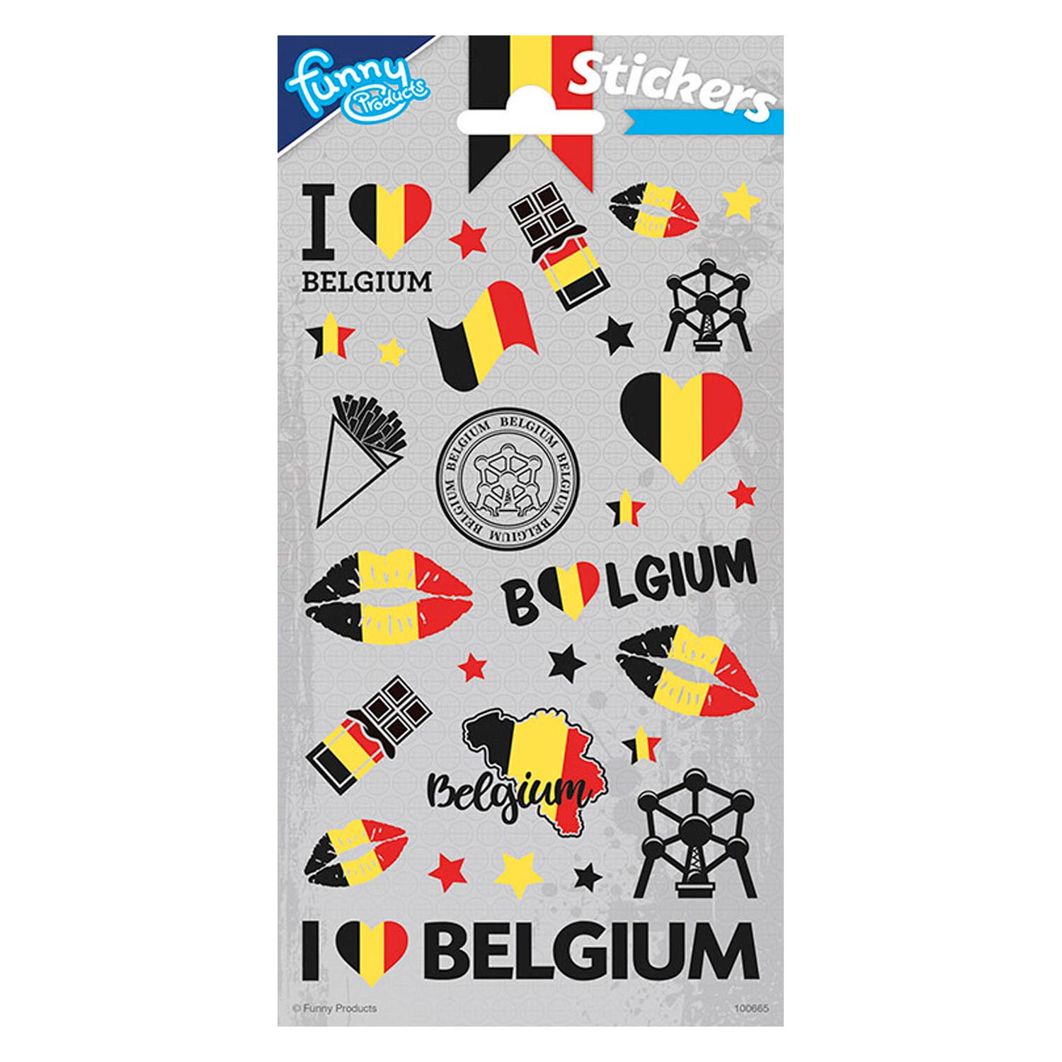 Sticker sheet Belgium Thimble Toys