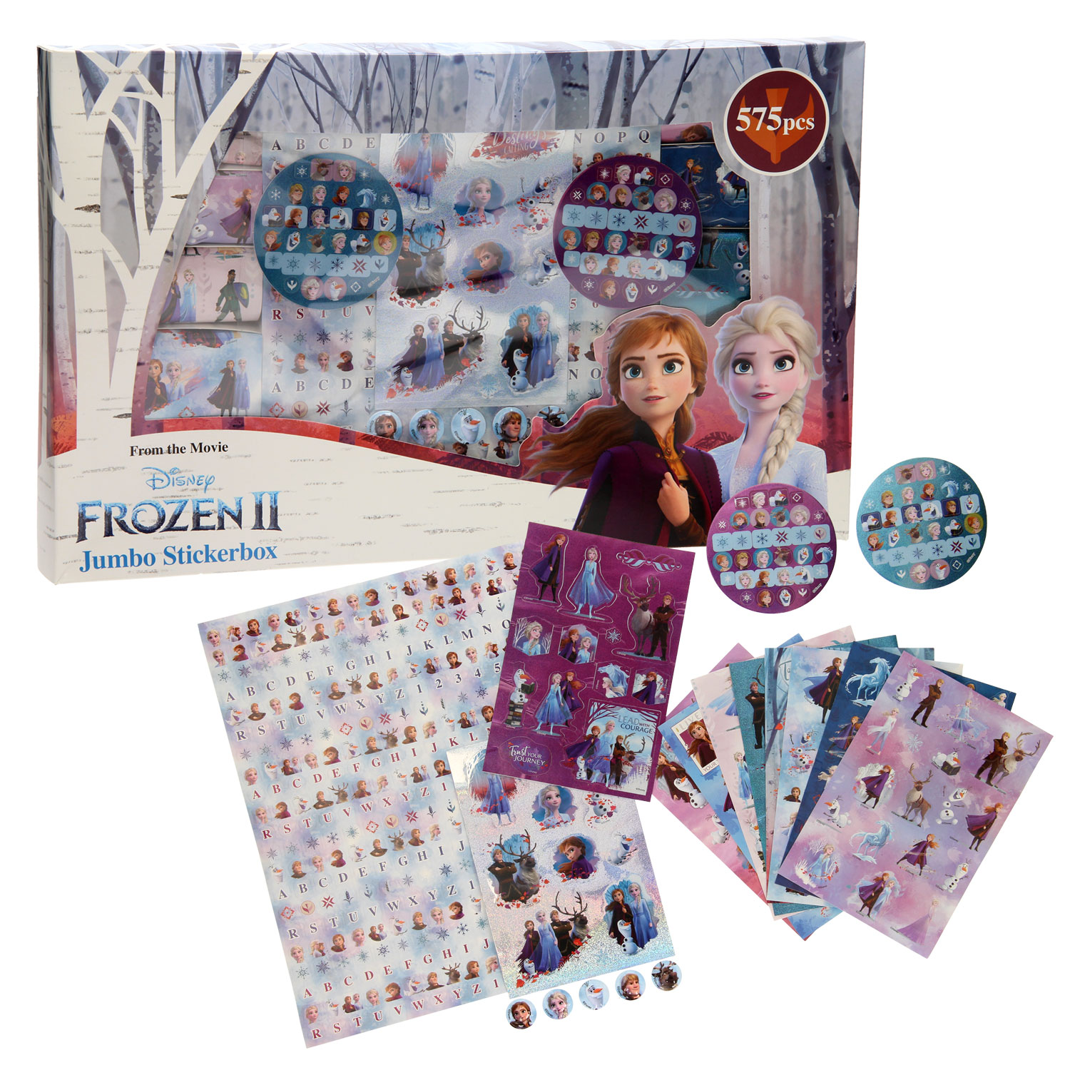  Disney Frozen II Large Sticker Box with Over 1800